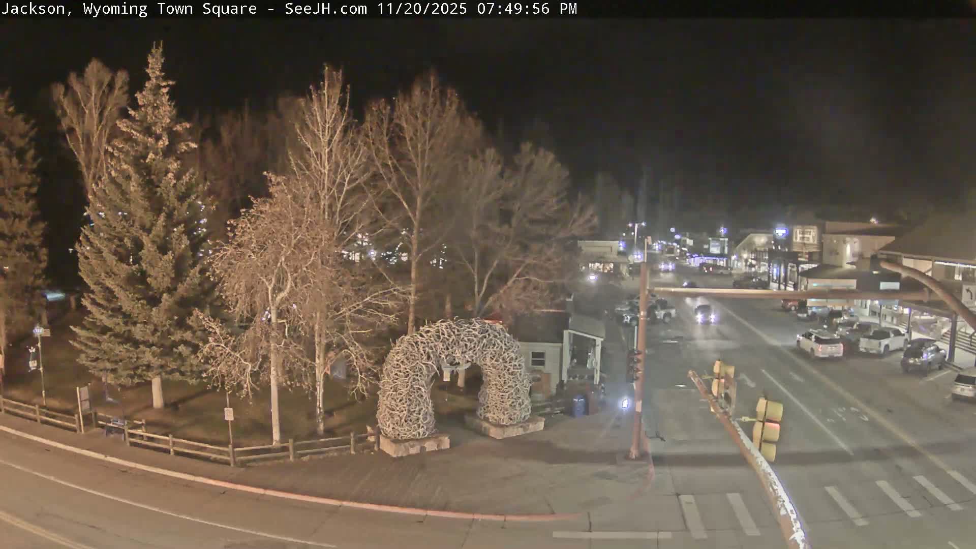 Jackson Hole, Jackson Town Junction Easy View Live Cam - Jackson, Teton, Wyoming, USA