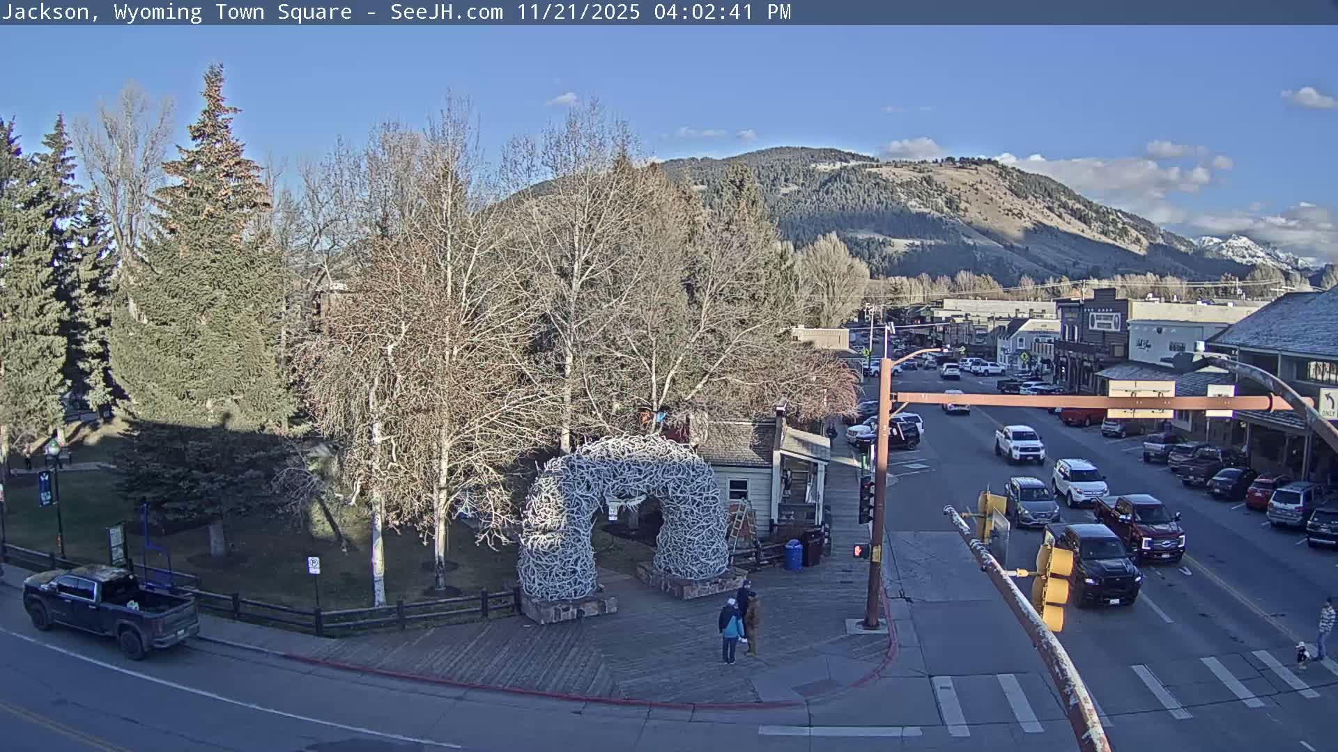 Jackson Hole, Jackson Town Junction Easy View Live Cam - Jackson, Teton, Wyoming, USA