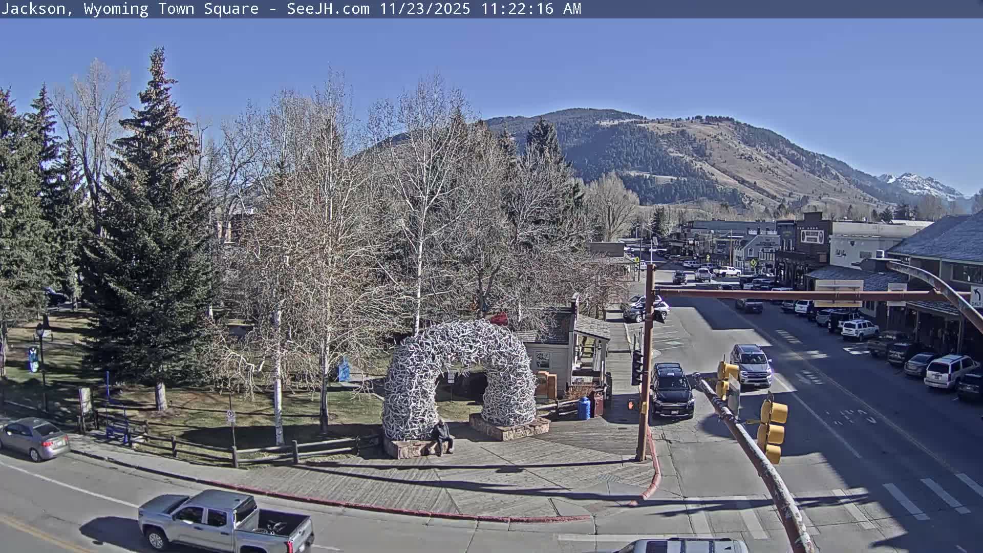 Jackson Hole, Jackson Town Junction Easy View Live Cam - Jackson, Teton, Wyoming, USA