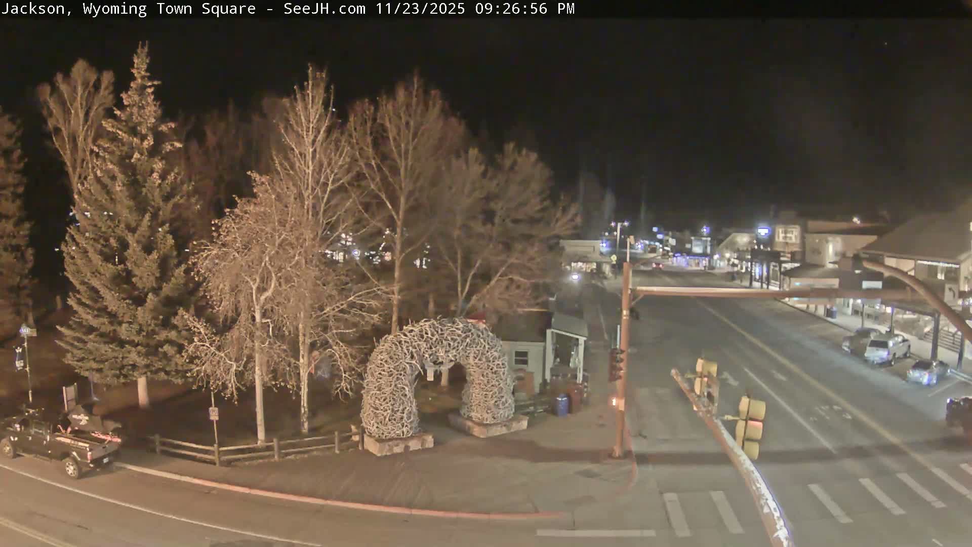 Jackson Hole, Jackson Town Junction Easy View Live Cam - Jackson, Teton, Wyoming, USA