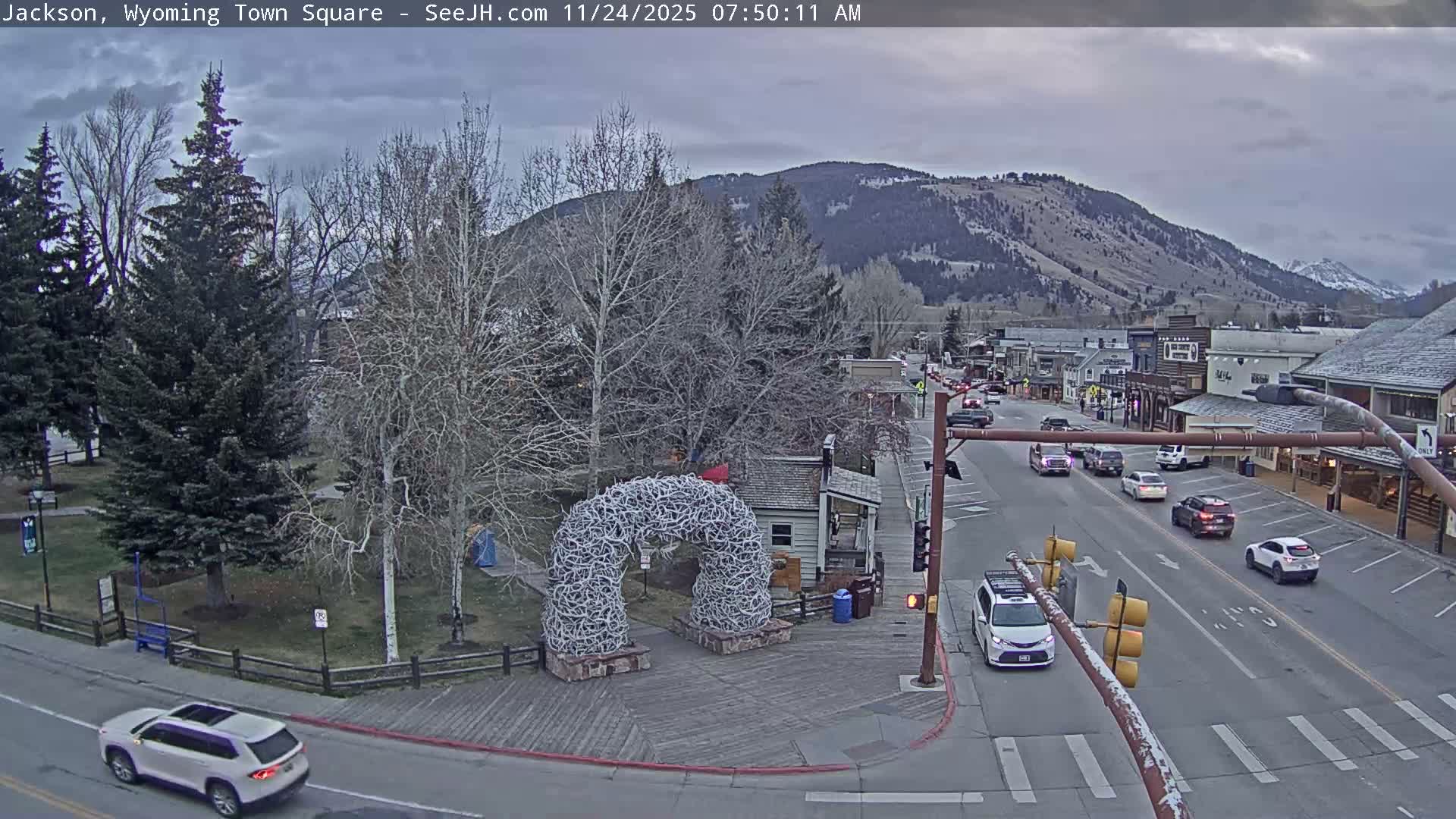 Jackson Hole, Jackson Town Junction Easy View Live Cam - Jackson, Teton, Wyoming, USA
