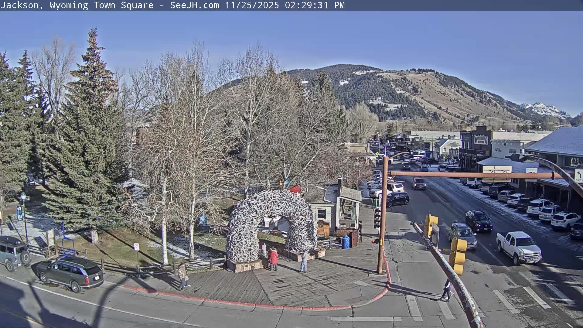Jackson Hole, Jackson Town Junction Easy View Live Cam - Jackson, Teton, Wyoming, USA