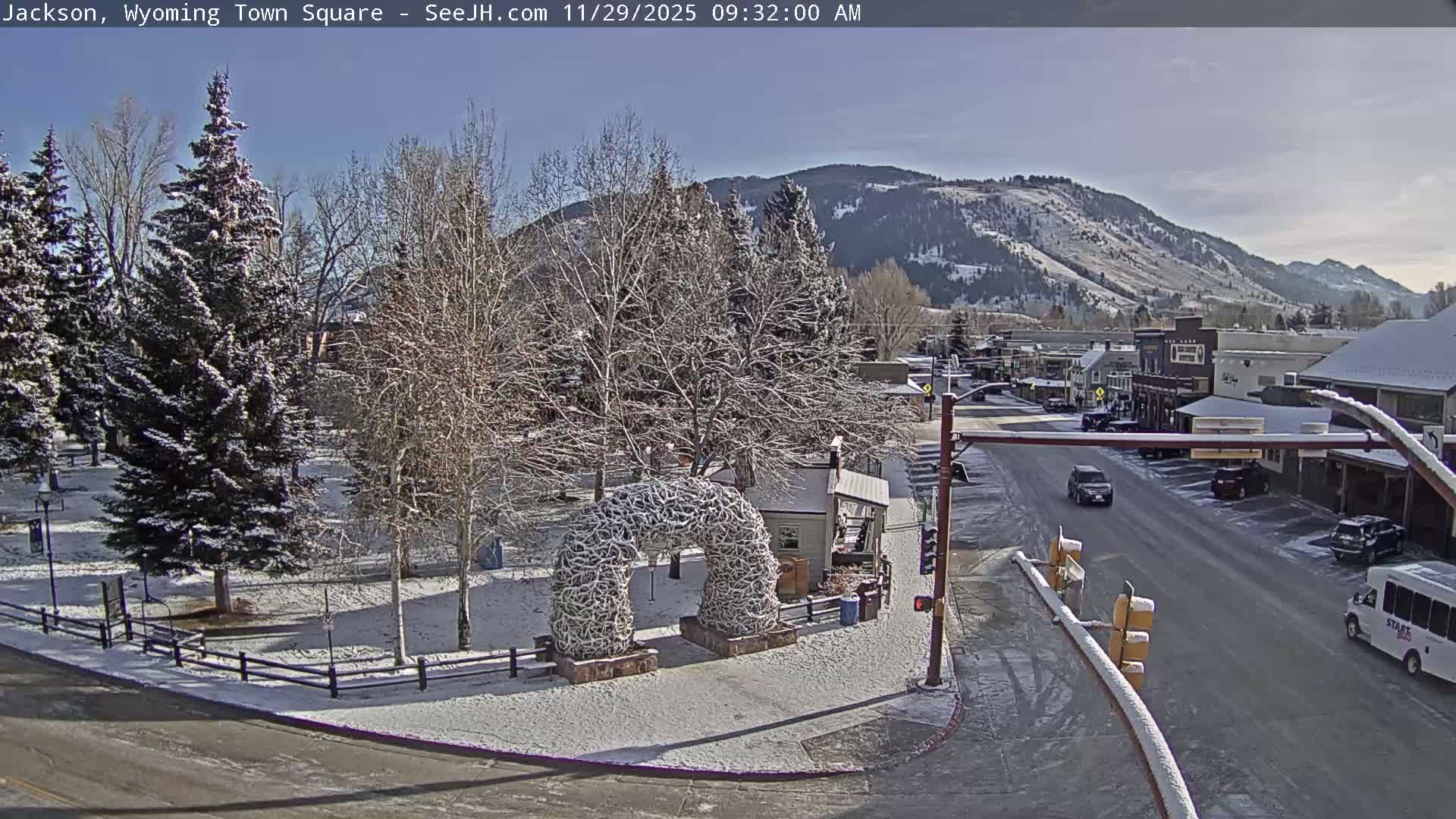 Jackson Hole, Jackson Town Junction Easy View Live Cam - Jackson, Teton, Wyoming, USA
