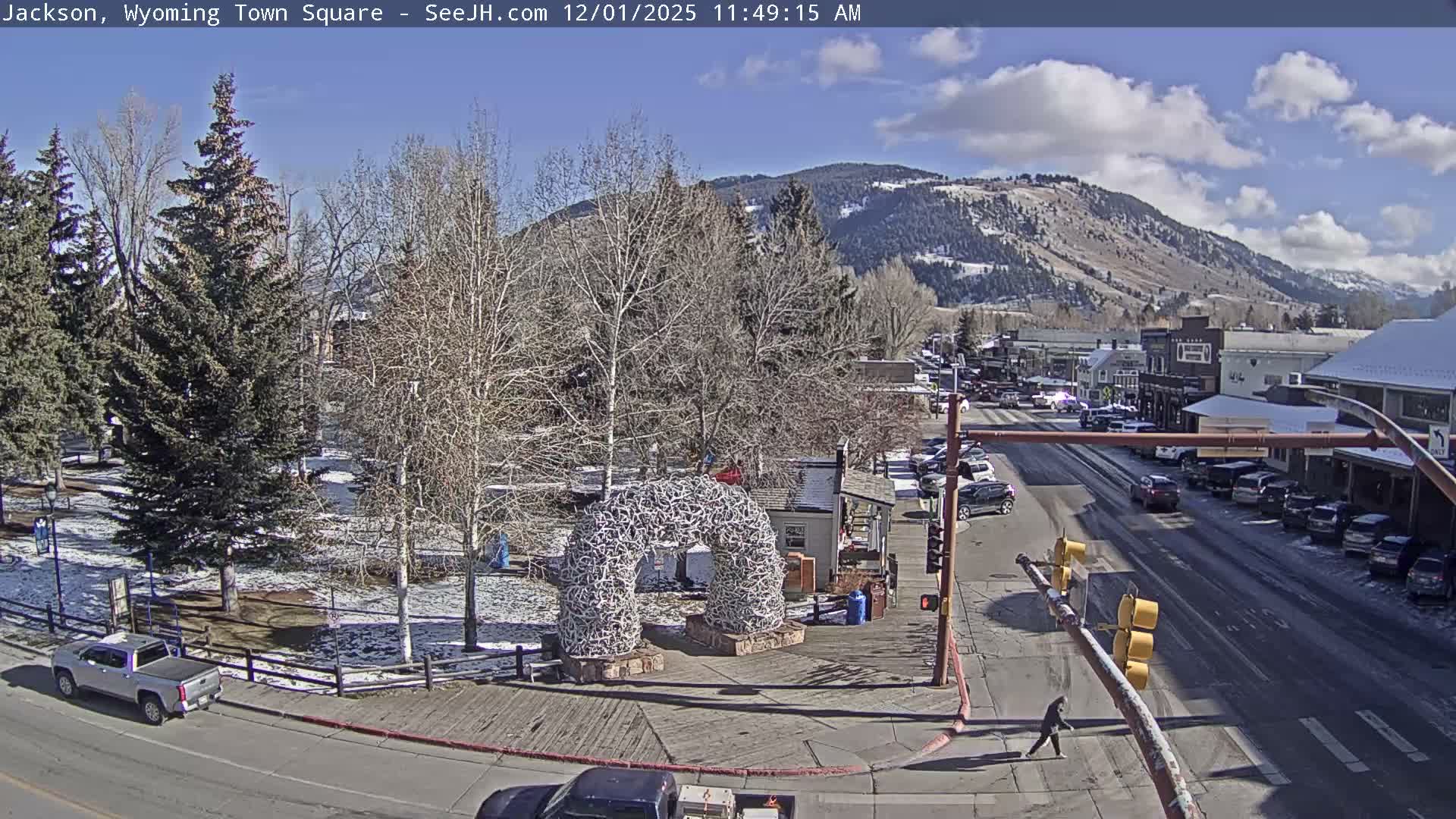Jackson Hole, Jackson Town Junction Easy View Live Cam - Jackson, Teton, Wyoming, USA