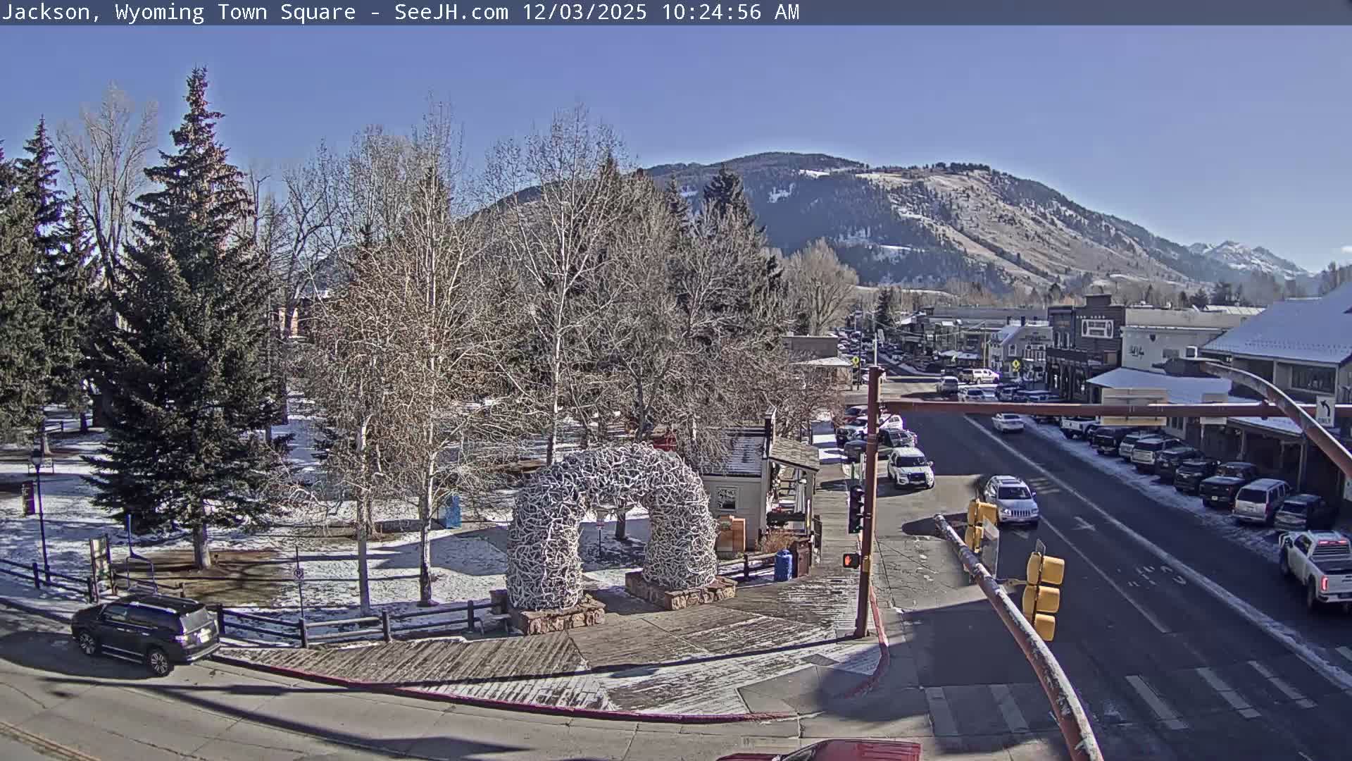 Jackson Hole, Jackson Town Junction Easy View Live Cam - Jackson, Teton, Wyoming, USA