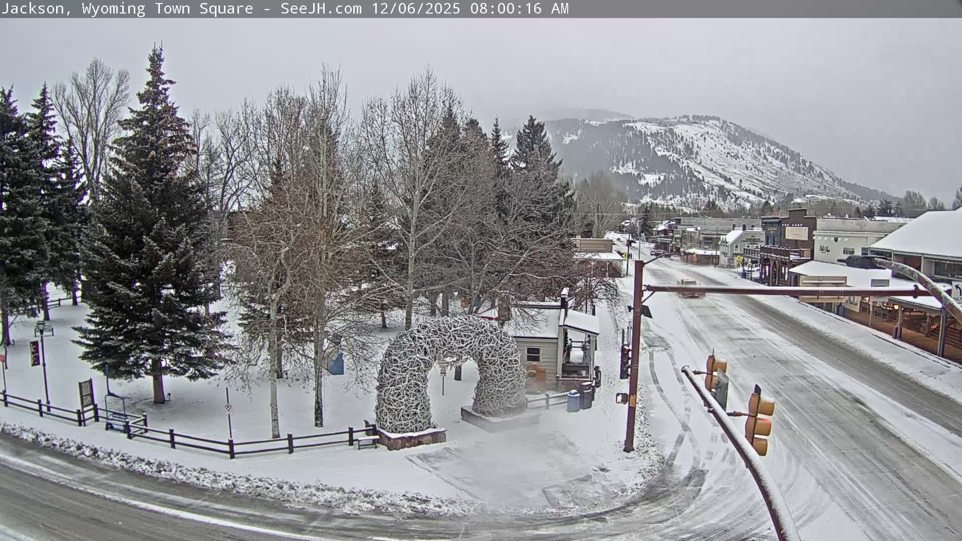 Jackson Hole, Jackson Town Junction Easy View Live Cam - Jackson, Teton, Wyoming, USA
