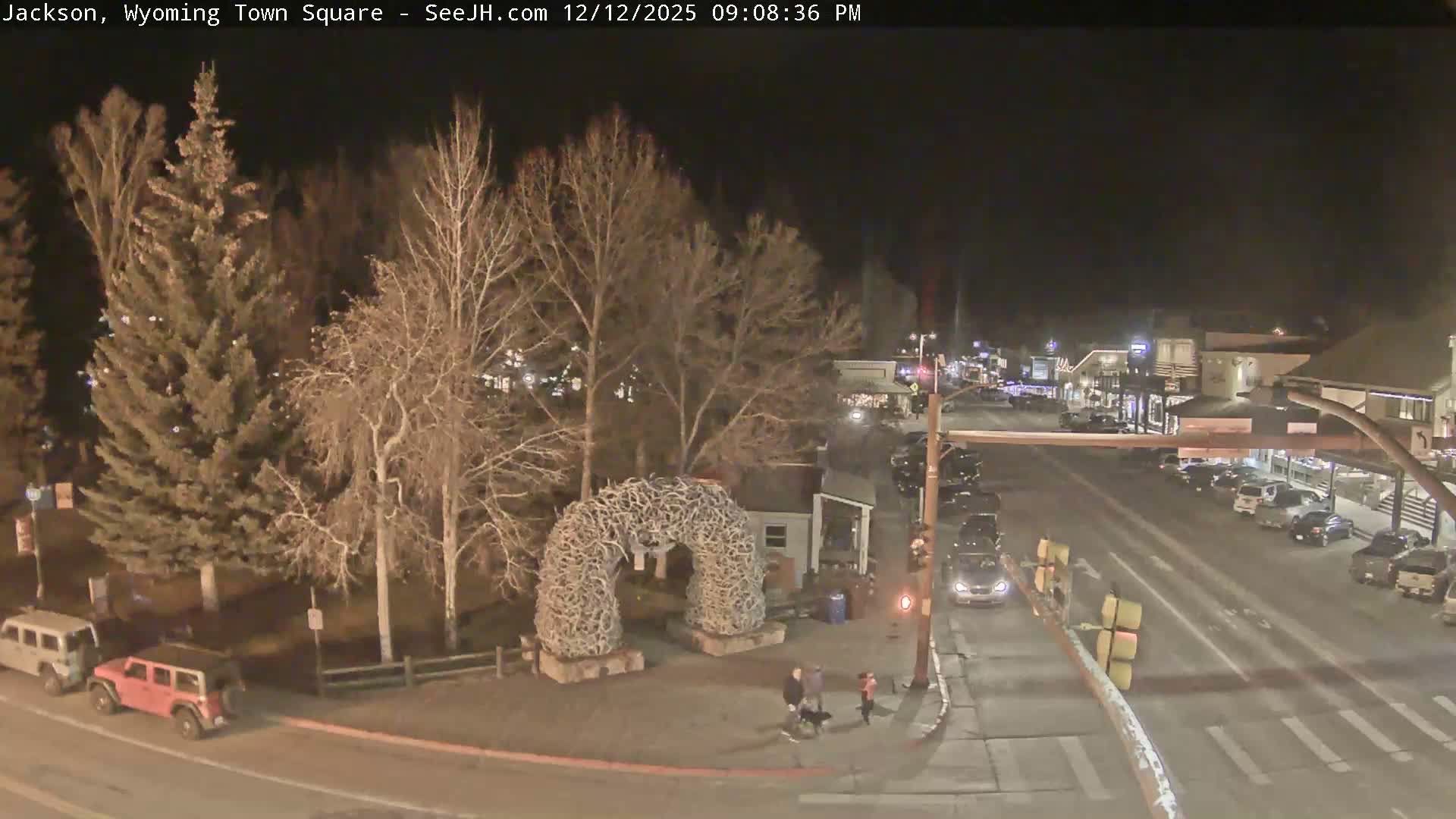 Jackson Hole, Jackson Town Junction Easy View Live Cam - Jackson, Teton, Wyoming, USA