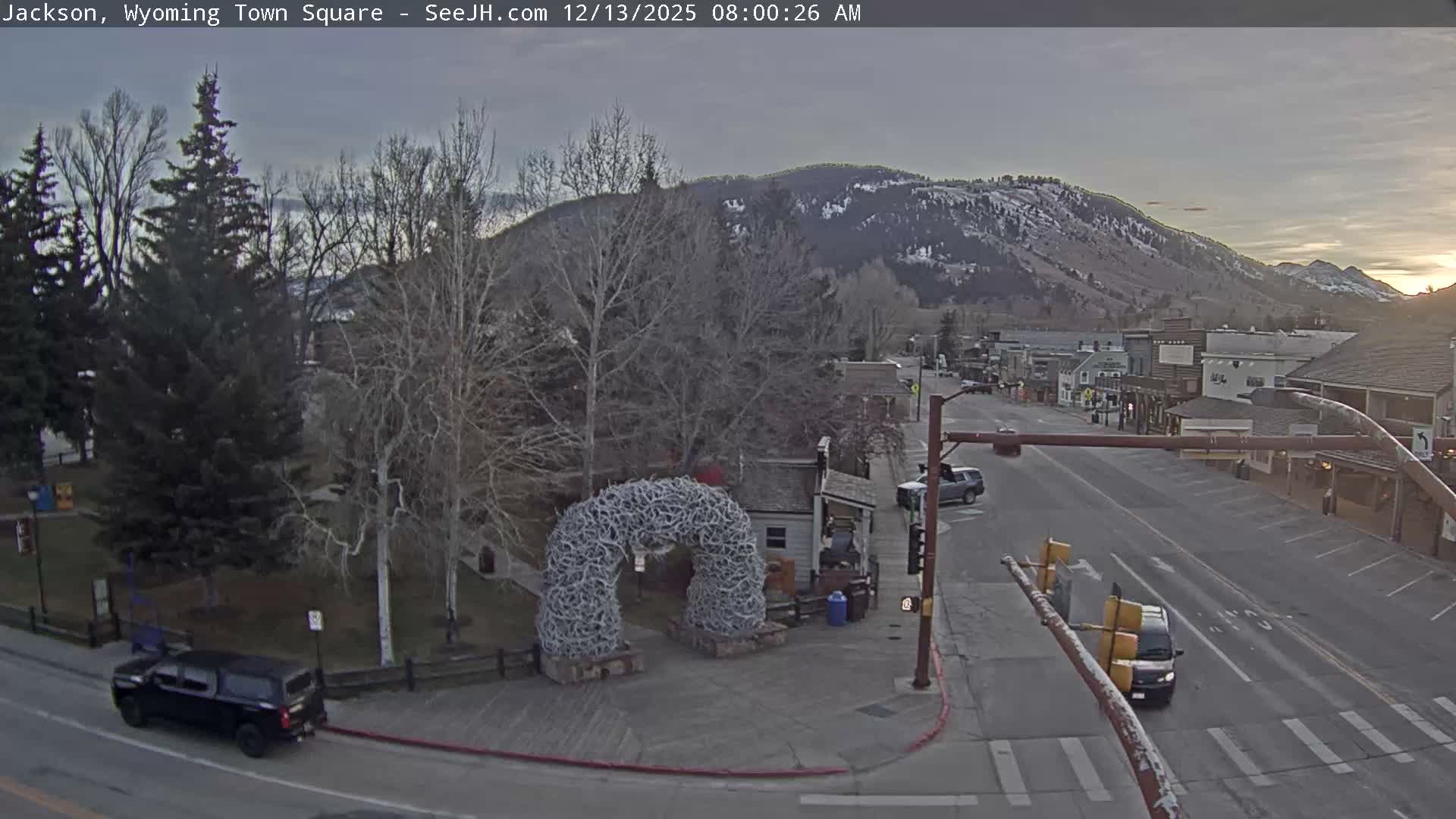 Jackson Hole, Jackson Town Junction Easy View Live Cam - Jackson, Teton, Wyoming, USA