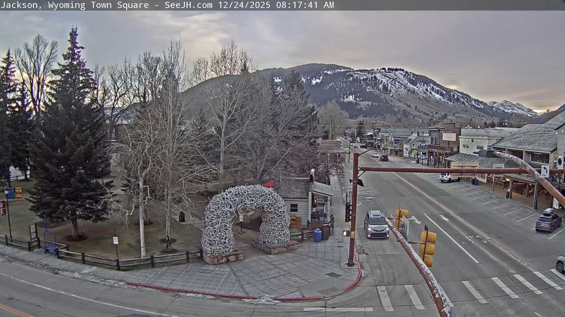 Jackson Hole, Jackson Town Junction Easy View Live Cam - Jackson, Teton, Wyoming, USA