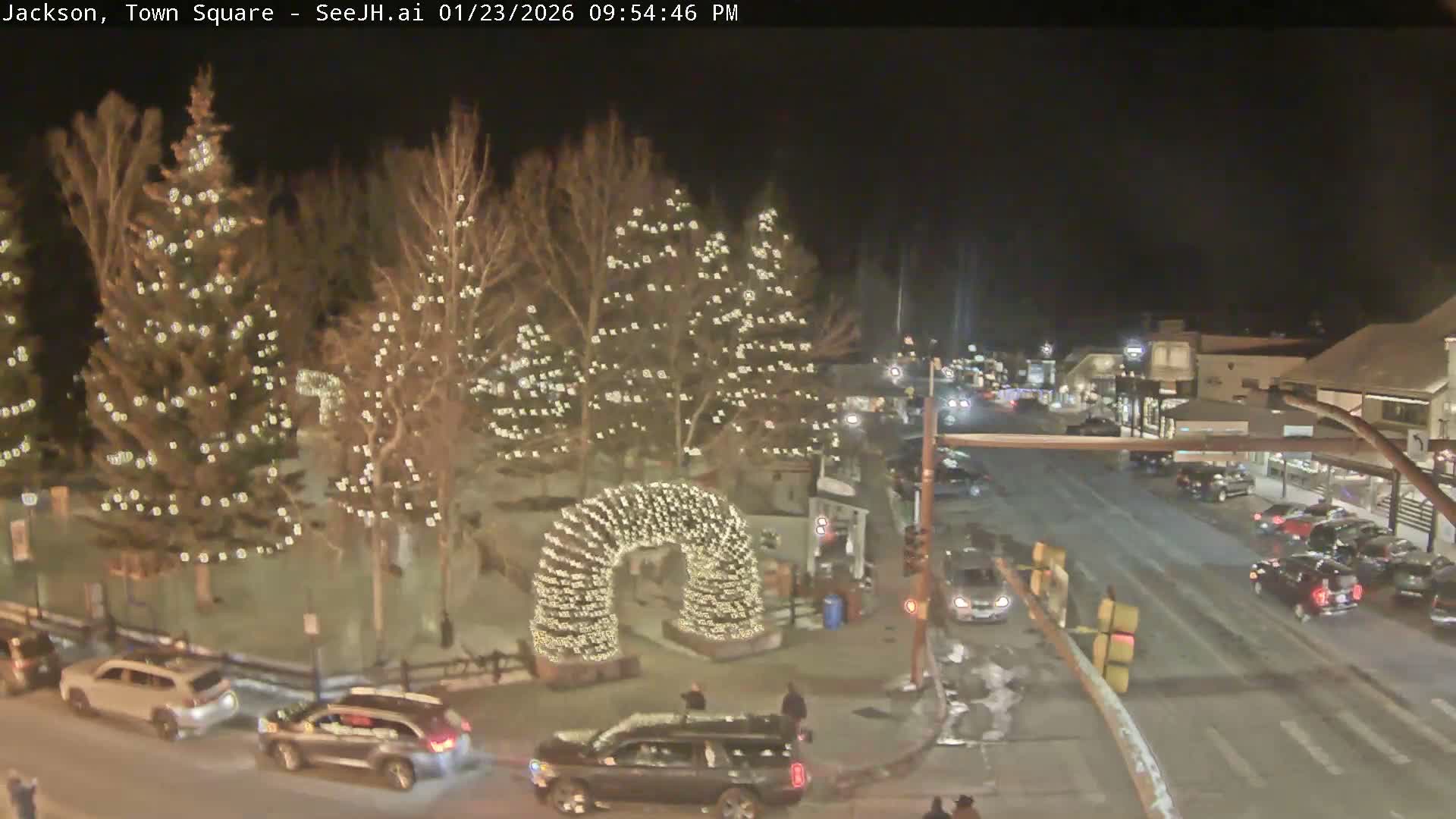 Jackson Hole, Jackson Town Junction Easy View Live Cam - Jackson, Teton, Wyoming, USA