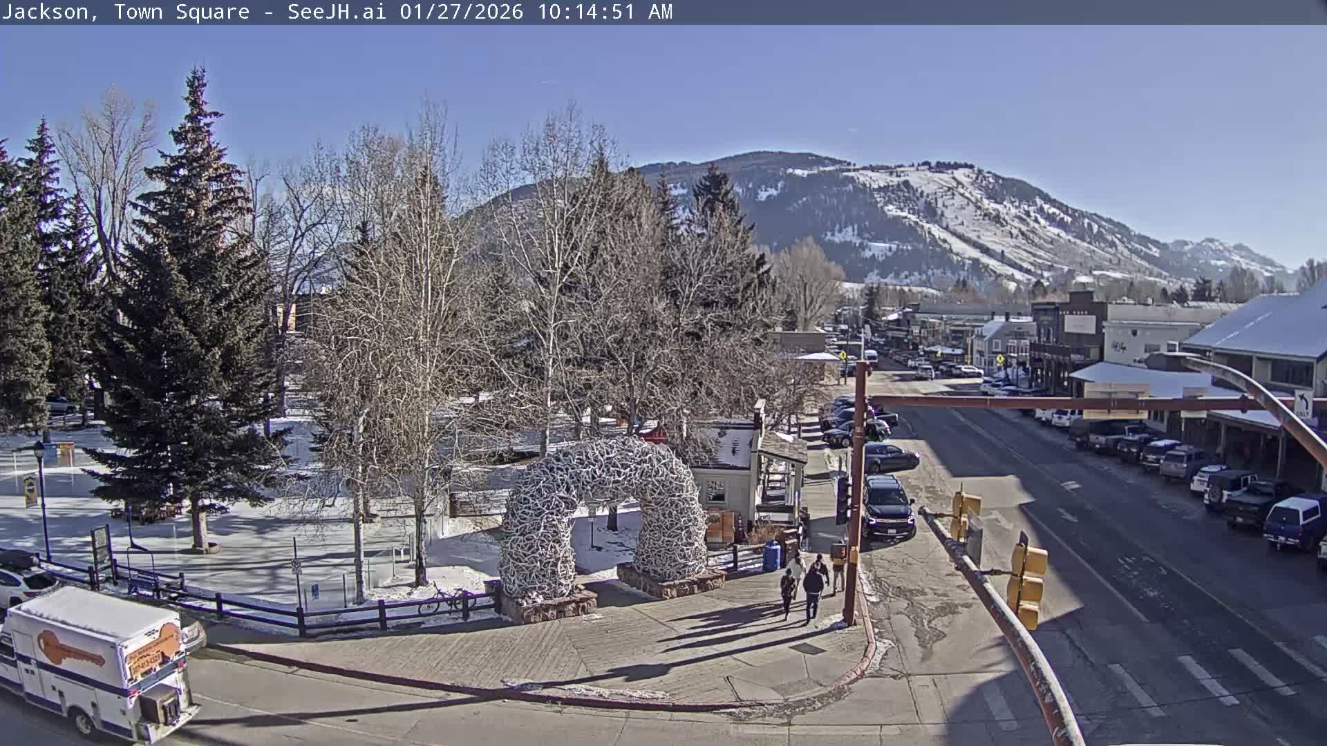 Jackson Hole, Jackson Town Junction Easy View Live Cam - Jackson, Teton, Wyoming, USA