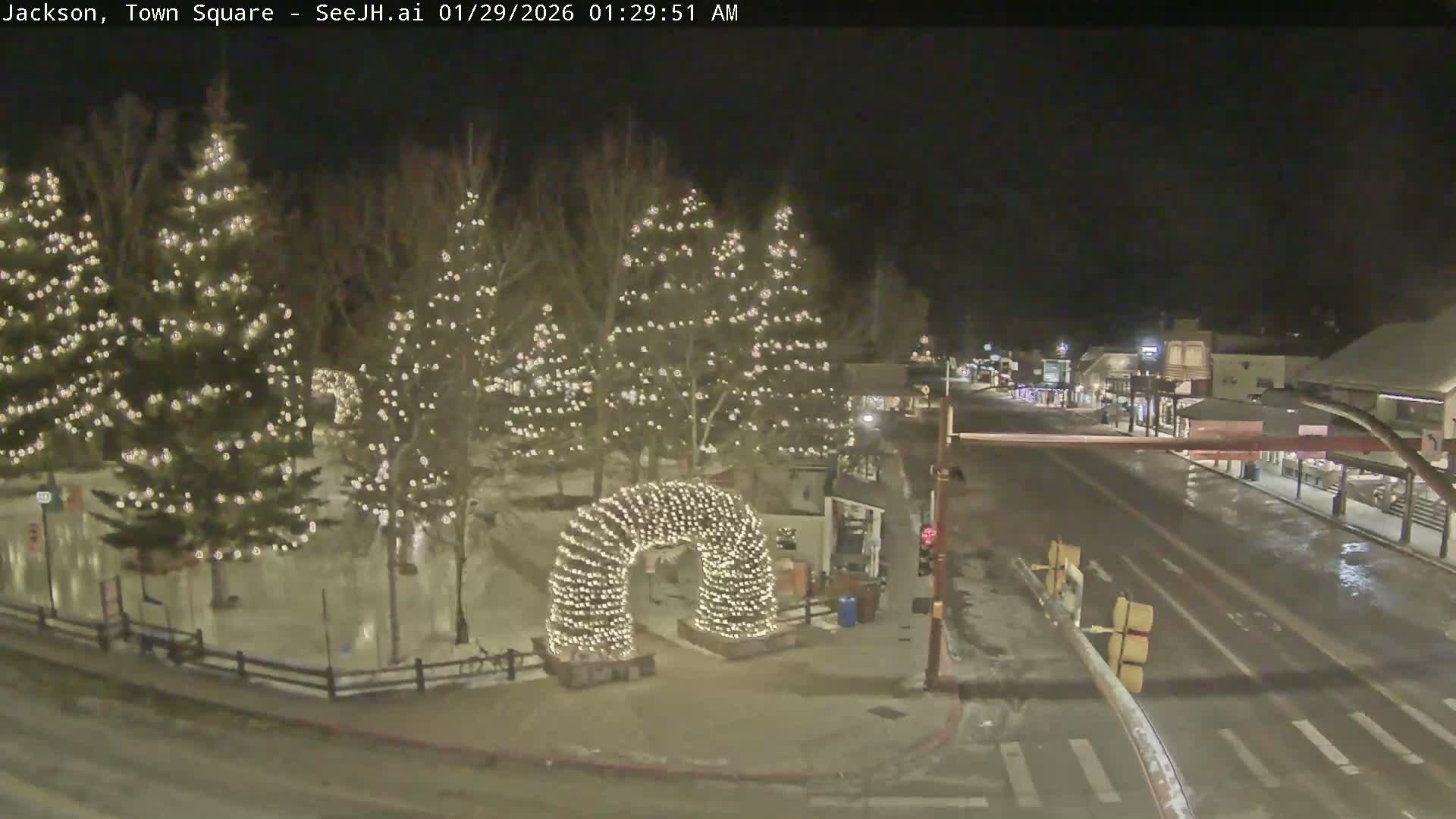 Jackson Hole, Jackson Town Junction Easy View Live Cam - Jackson, Teton, Wyoming, USA