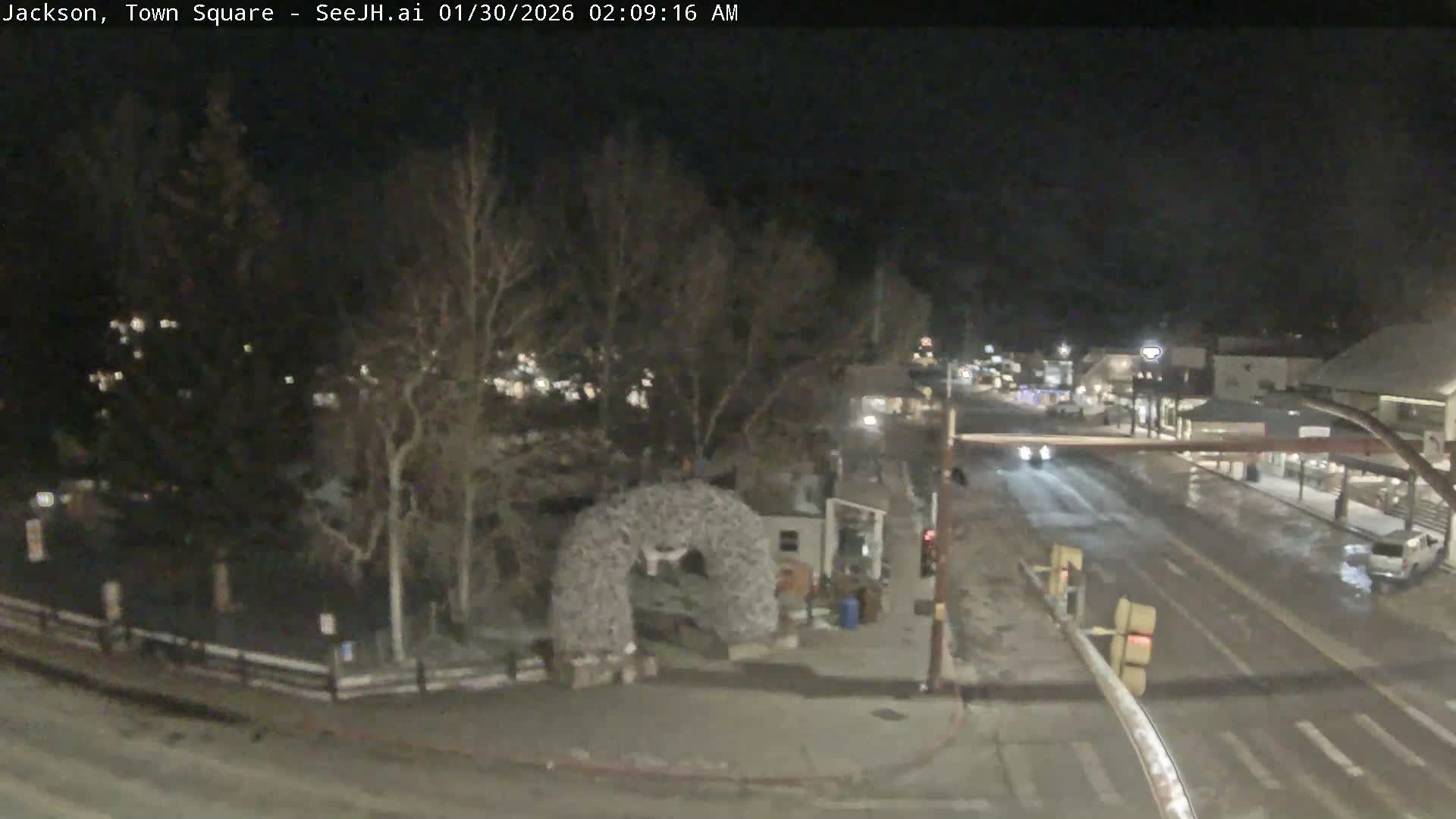 Jackson Hole, Jackson Town Junction Easy View Live Cam - Jackson, Teton, Wyoming, USA