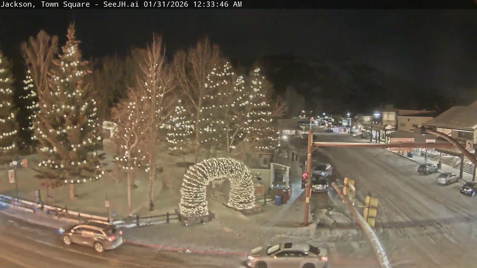 Jackson Hole, Jackson Town Junction Easy View Live Cam - Jackson, Teton, Wyoming, USA