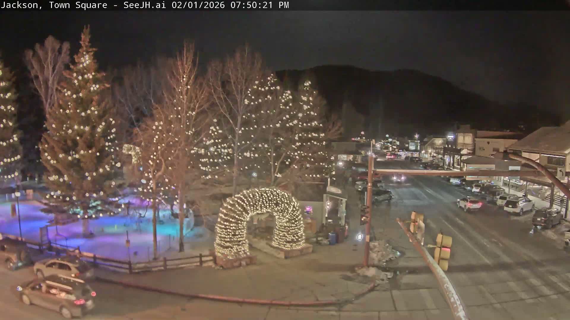 Jackson Hole, Jackson Town Junction Easy View Live Cam - Jackson, Teton, Wyoming, USA