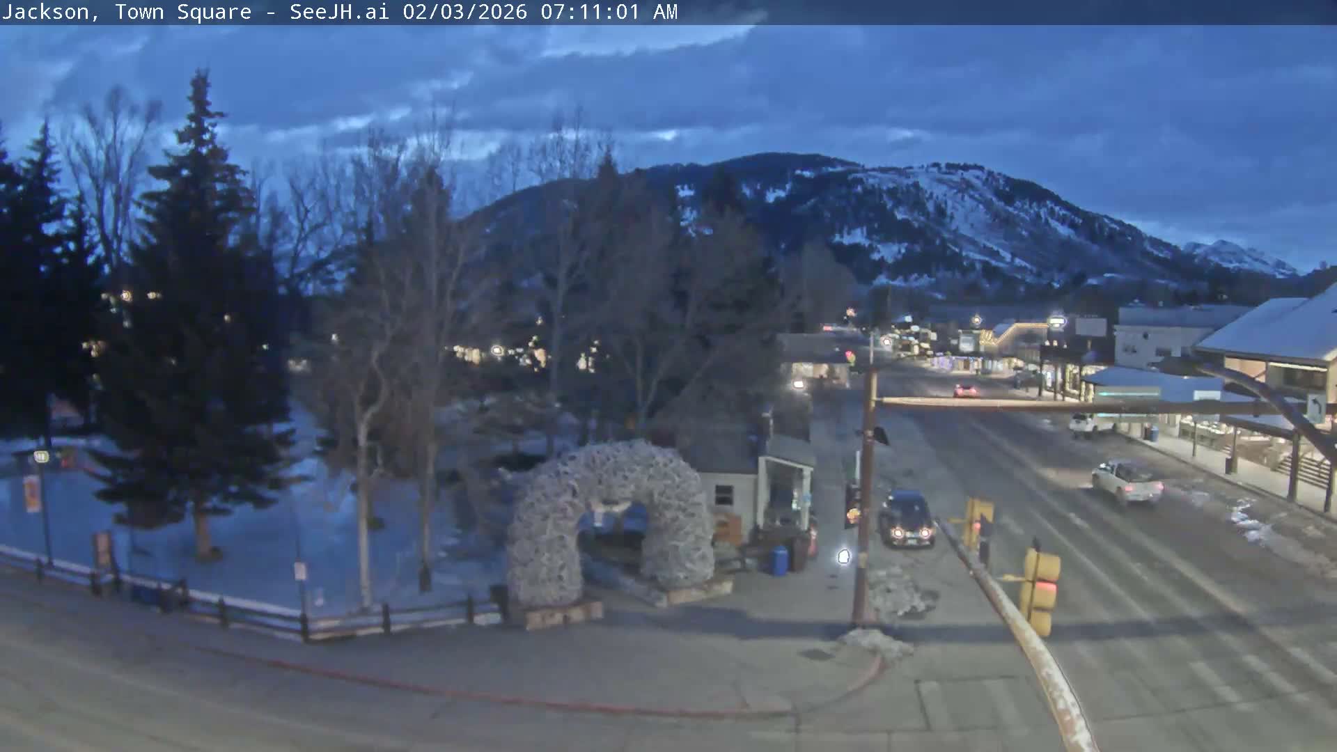 Jackson Hole, Jackson Town Junction Easy View Live Cam - Jackson, Teton, Wyoming, USA