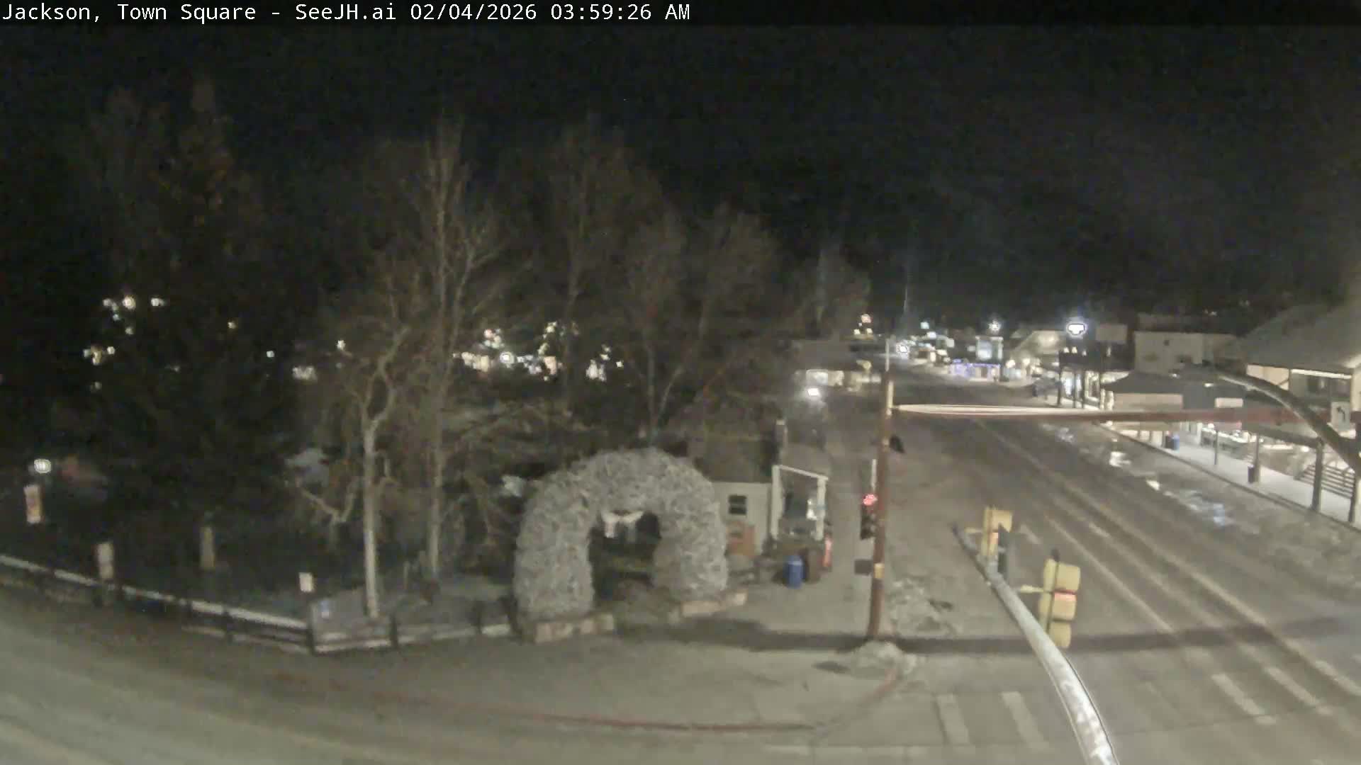 Jackson Hole, Jackson Town Junction Easy View Live Cam - Jackson, Teton, Wyoming, USA