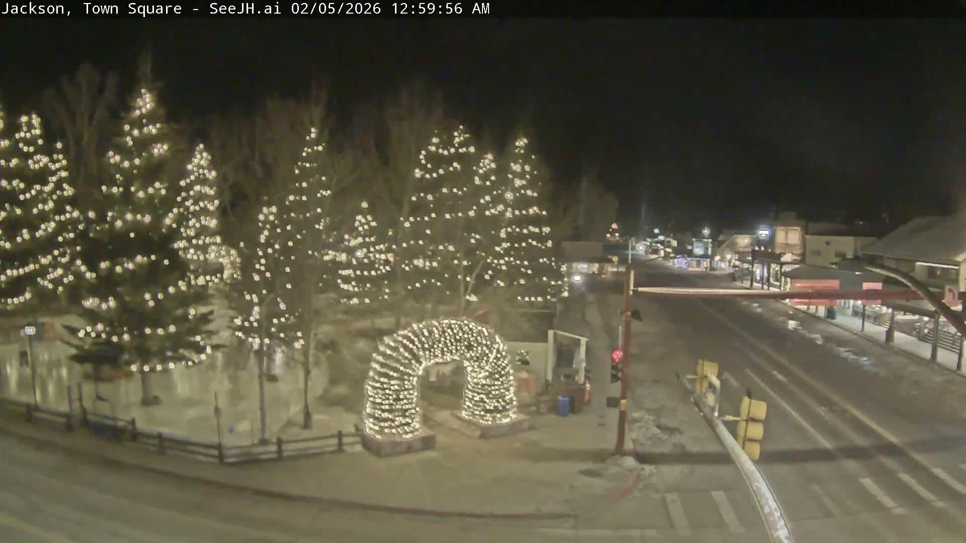 Jackson Hole, Jackson Town Junction Easy View Live Cam - Jackson, Teton, Wyoming, USA