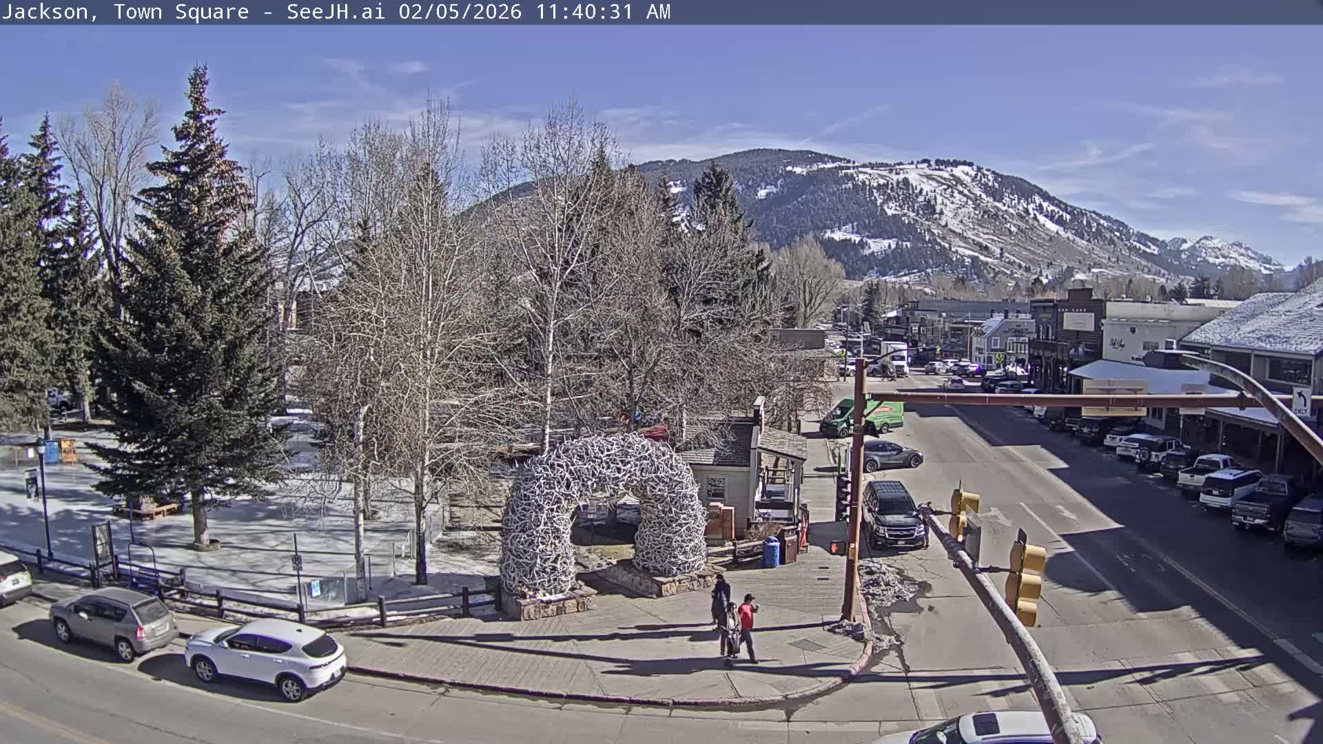 Jackson Hole, Jackson Town Junction Easy View Live Cam - Jackson, Teton, Wyoming, USA