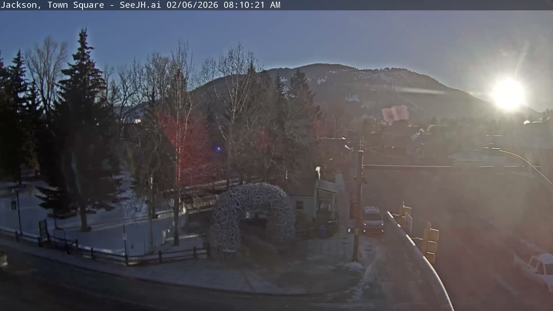 Jackson Hole, Jackson Town Junction Easy View Live Cam - Jackson, Teton, Wyoming, USA