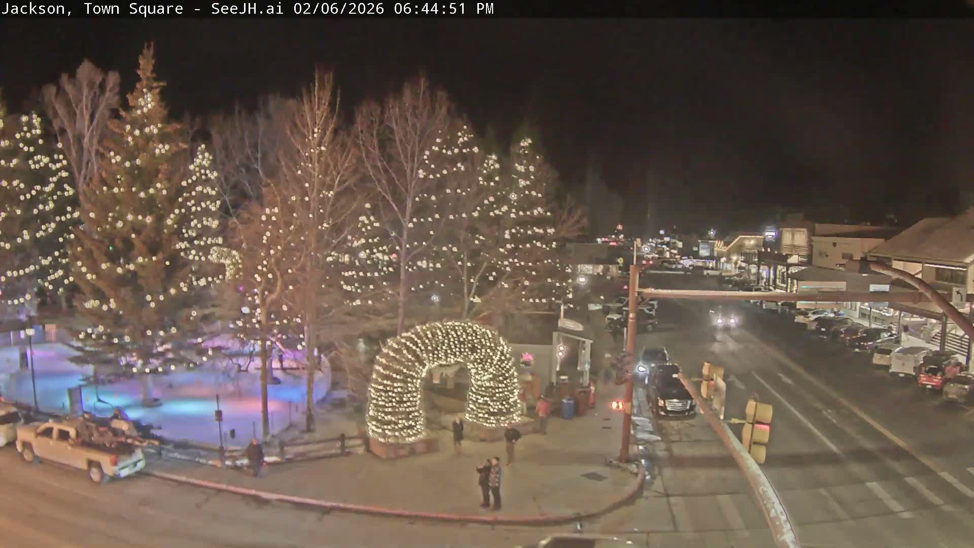 Jackson Hole, Jackson Town Junction Easy View Live Cam - Jackson, Teton, Wyoming, USA