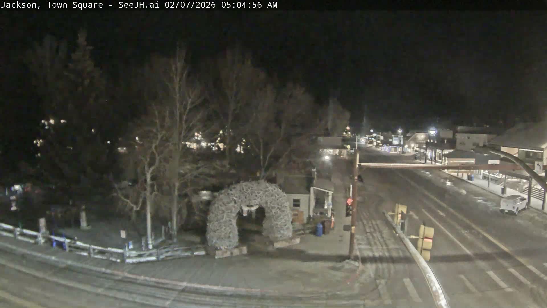 Jackson Hole, Jackson Town Junction Easy View Live Cam - Jackson, Teton, Wyoming, USA