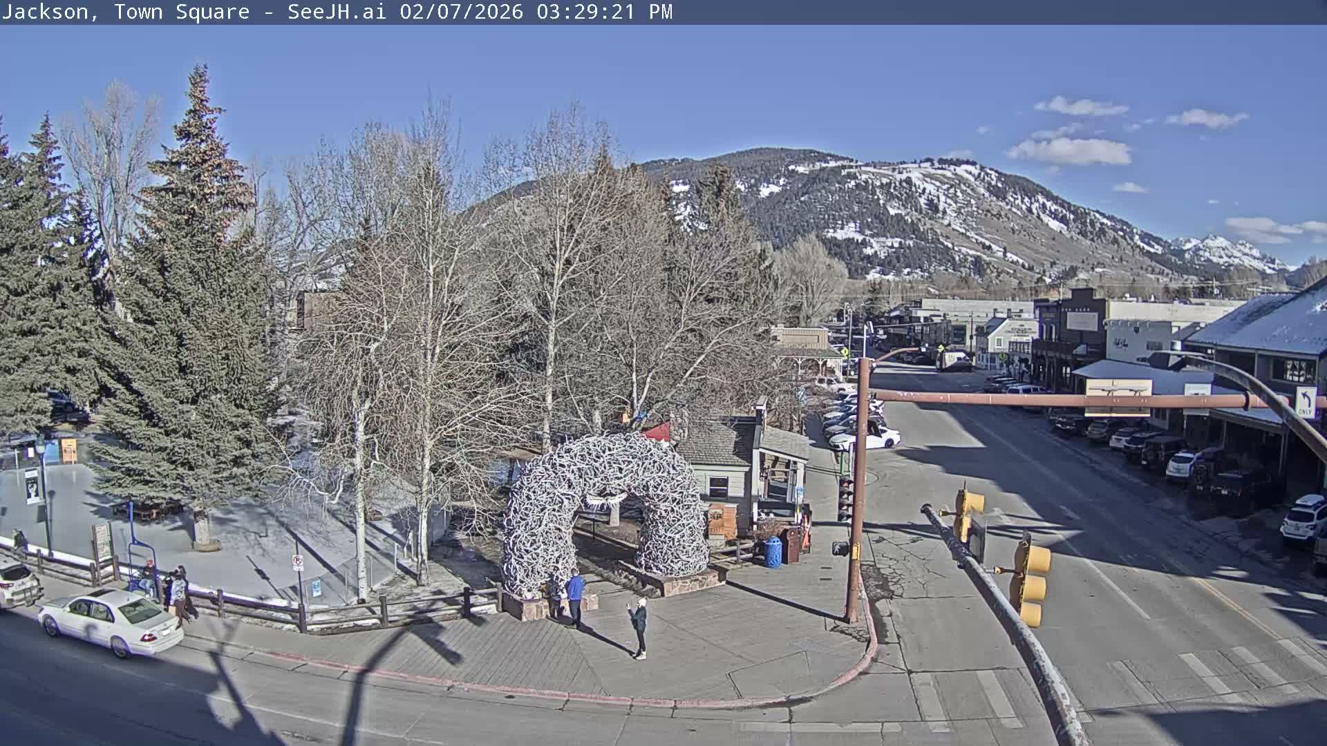 Jackson Hole, Jackson Town Junction Easy View Live Cam - Jackson, Teton, Wyoming, USA