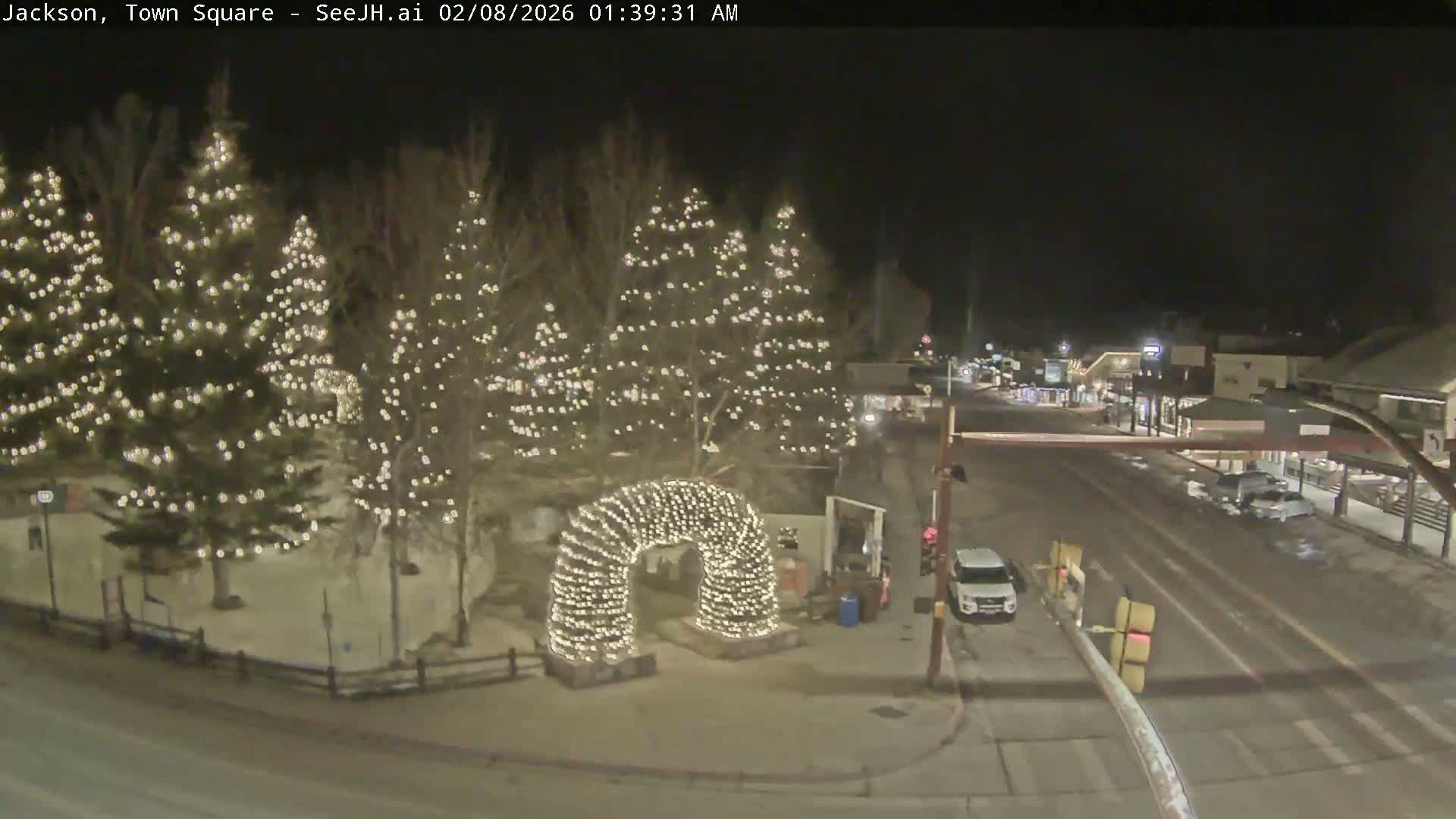 Jackson Hole, Jackson Town Junction Easy View Live Cam - Jackson, Teton, Wyoming, USA