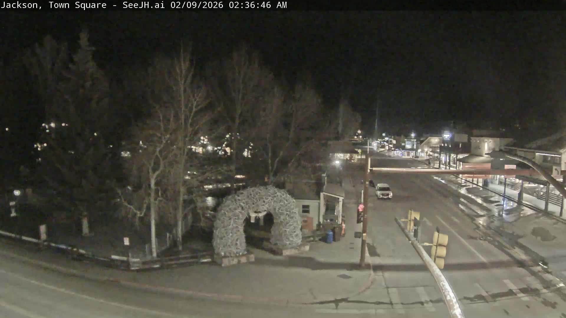 Jackson Hole, Jackson Town Junction Easy View Live Cam - Jackson, Teton, Wyoming, USA