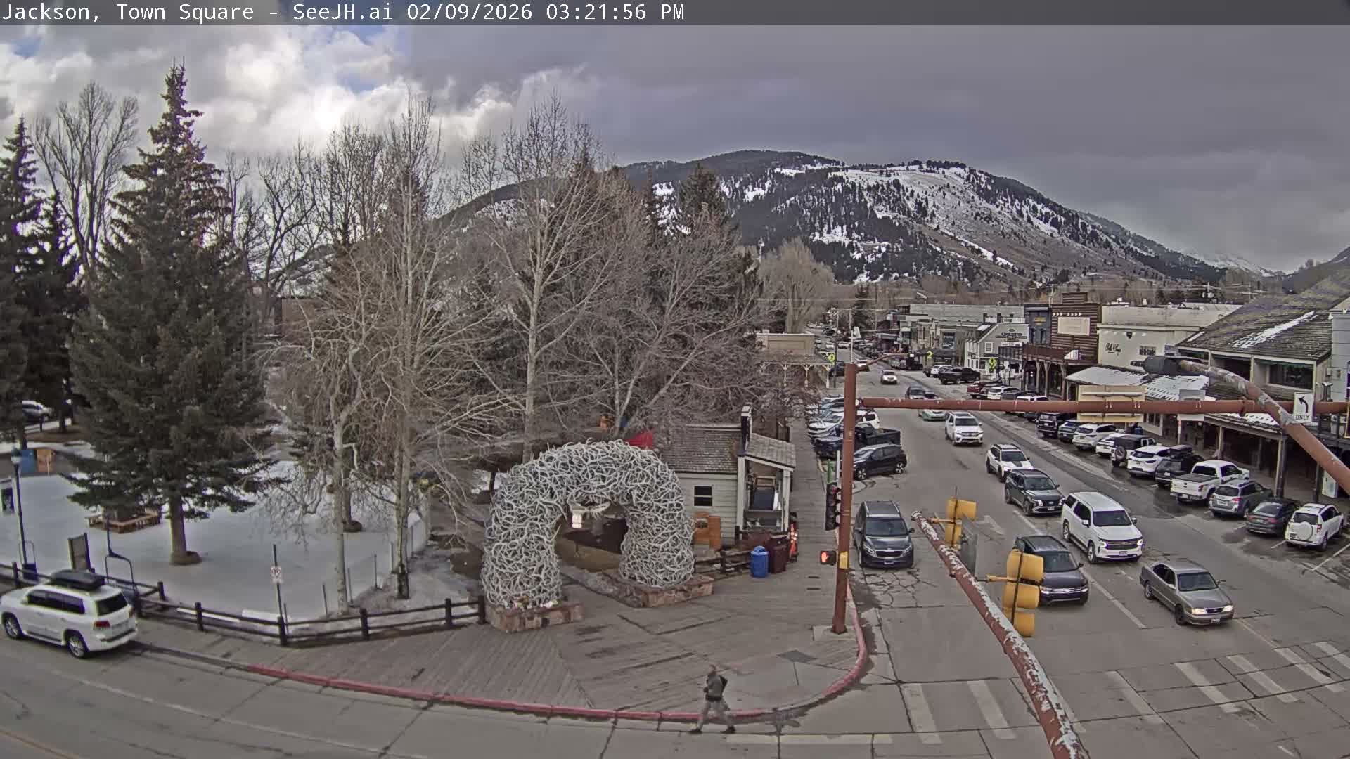 Jackson Hole, Jackson Town Junction Easy View Live Cam - Jackson, Teton, Wyoming, USA