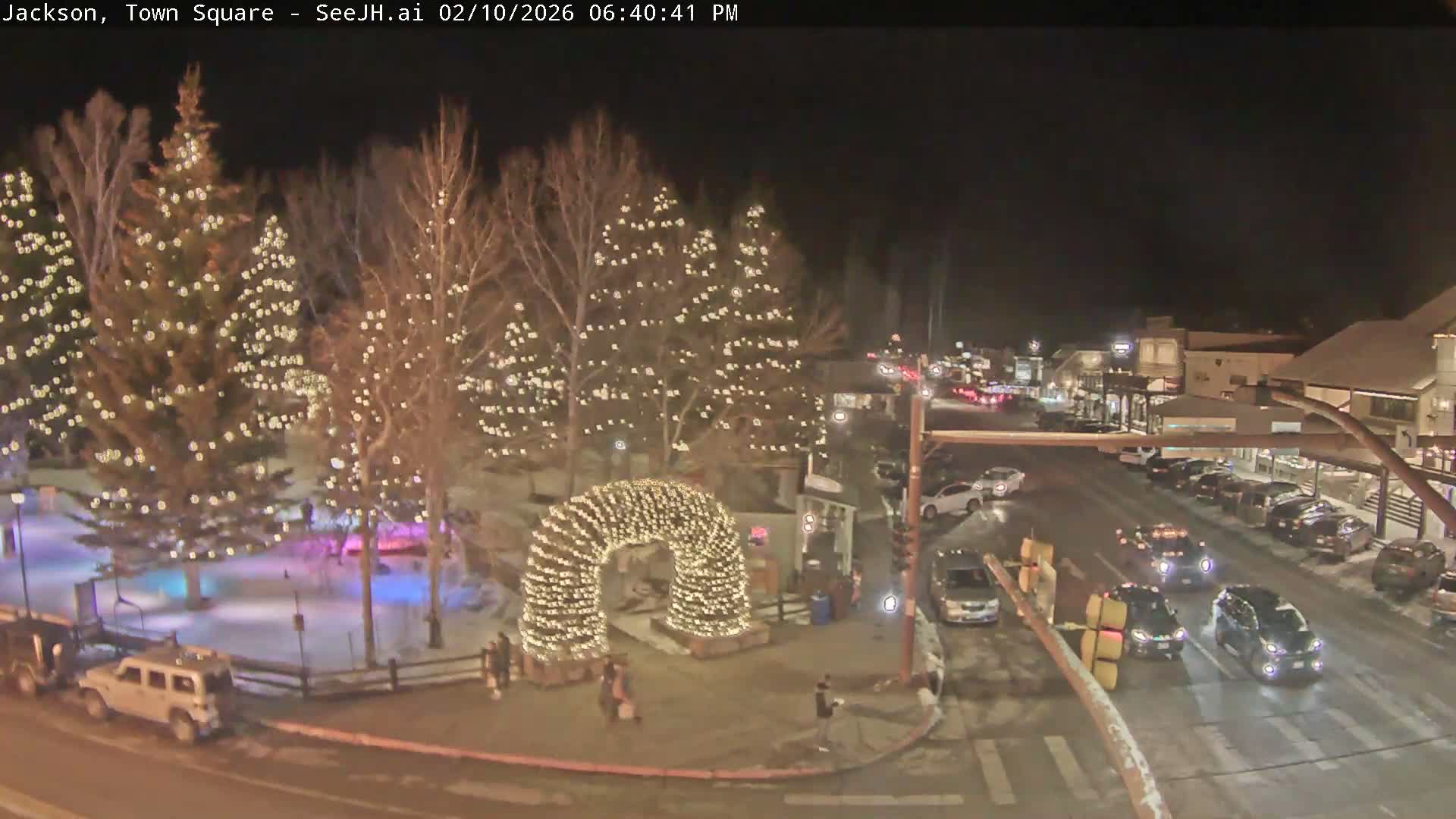 Jackson Hole, Jackson Town Junction Easy View Live Cam - Jackson, Teton, Wyoming, USA