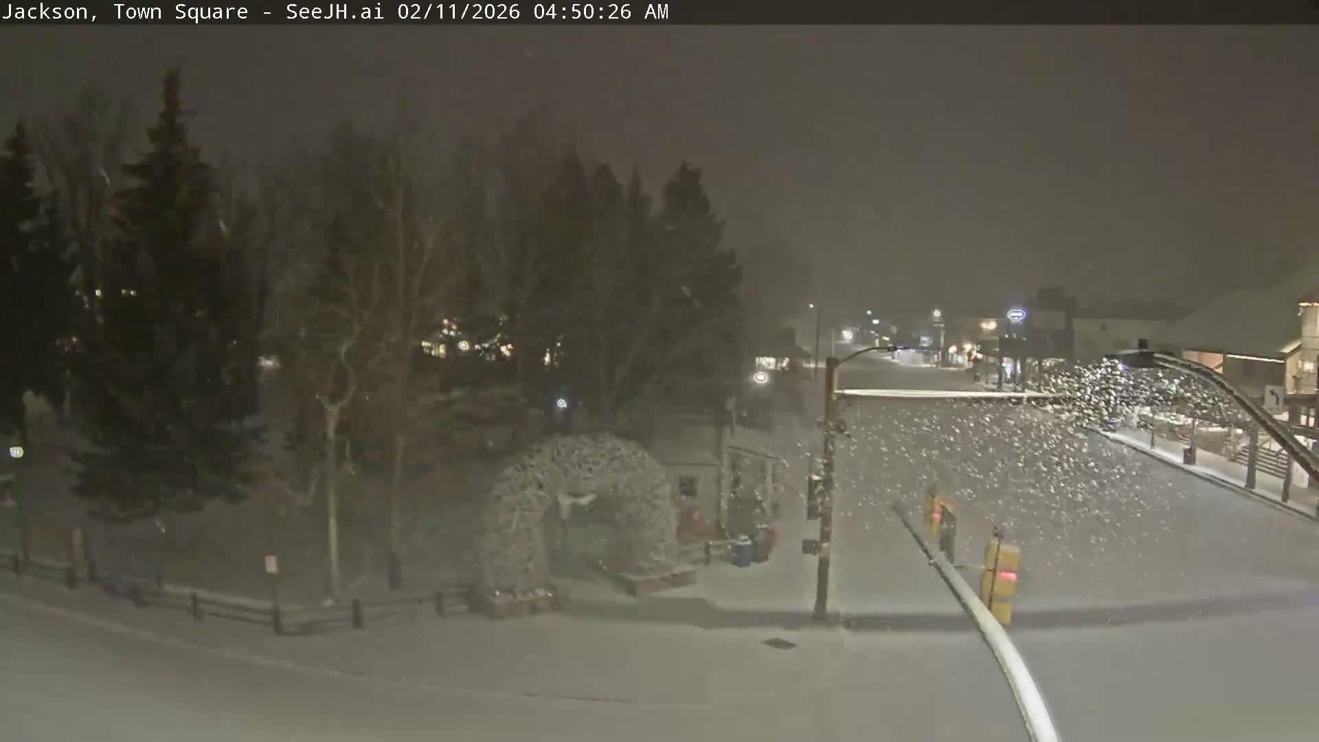 Jackson Hole, Jackson Town Junction Easy View Live Cam - Jackson, Teton, Wyoming, USA