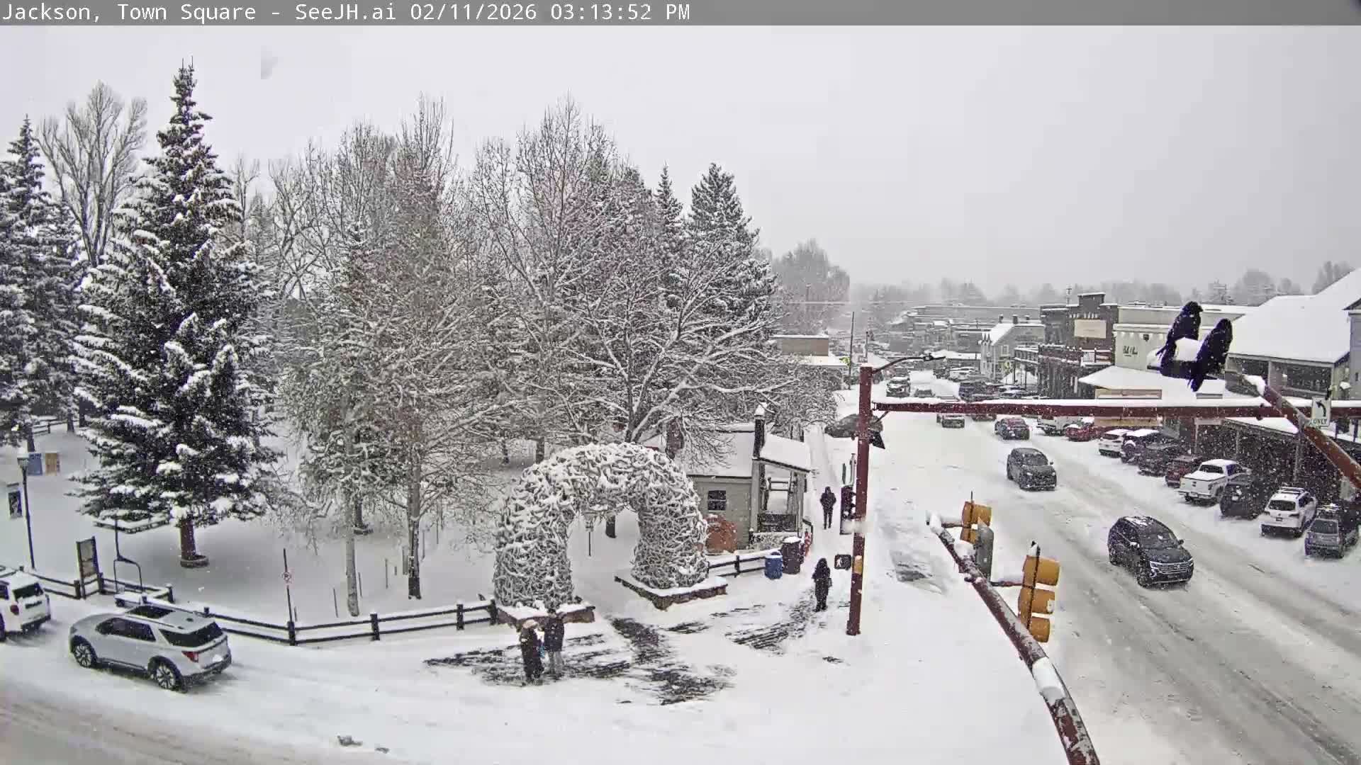 Jackson Hole, Jackson Town Junction Easy View Live Cam - Jackson, Teton, Wyoming, USA