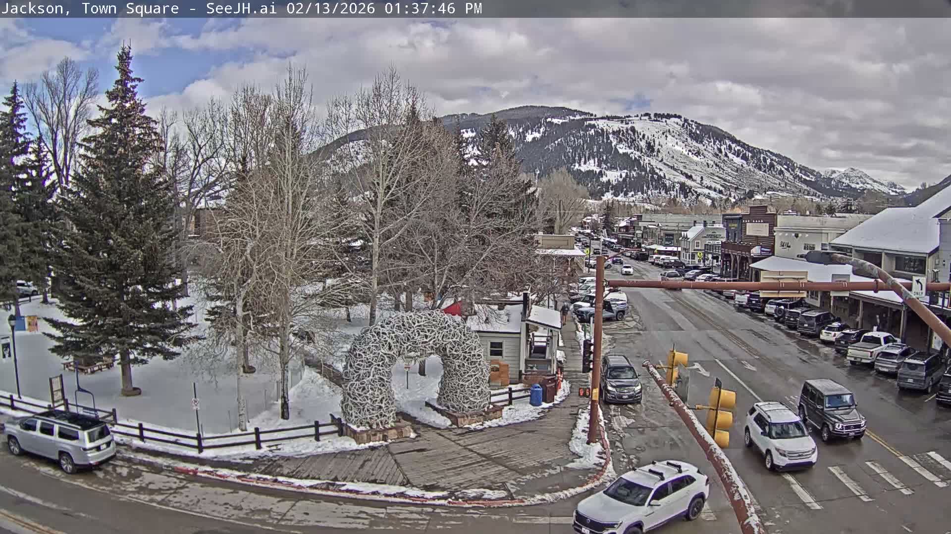 Jackson Hole, Jackson Town Junction Easy View Live Cam - Jackson, Teton, Wyoming, USA