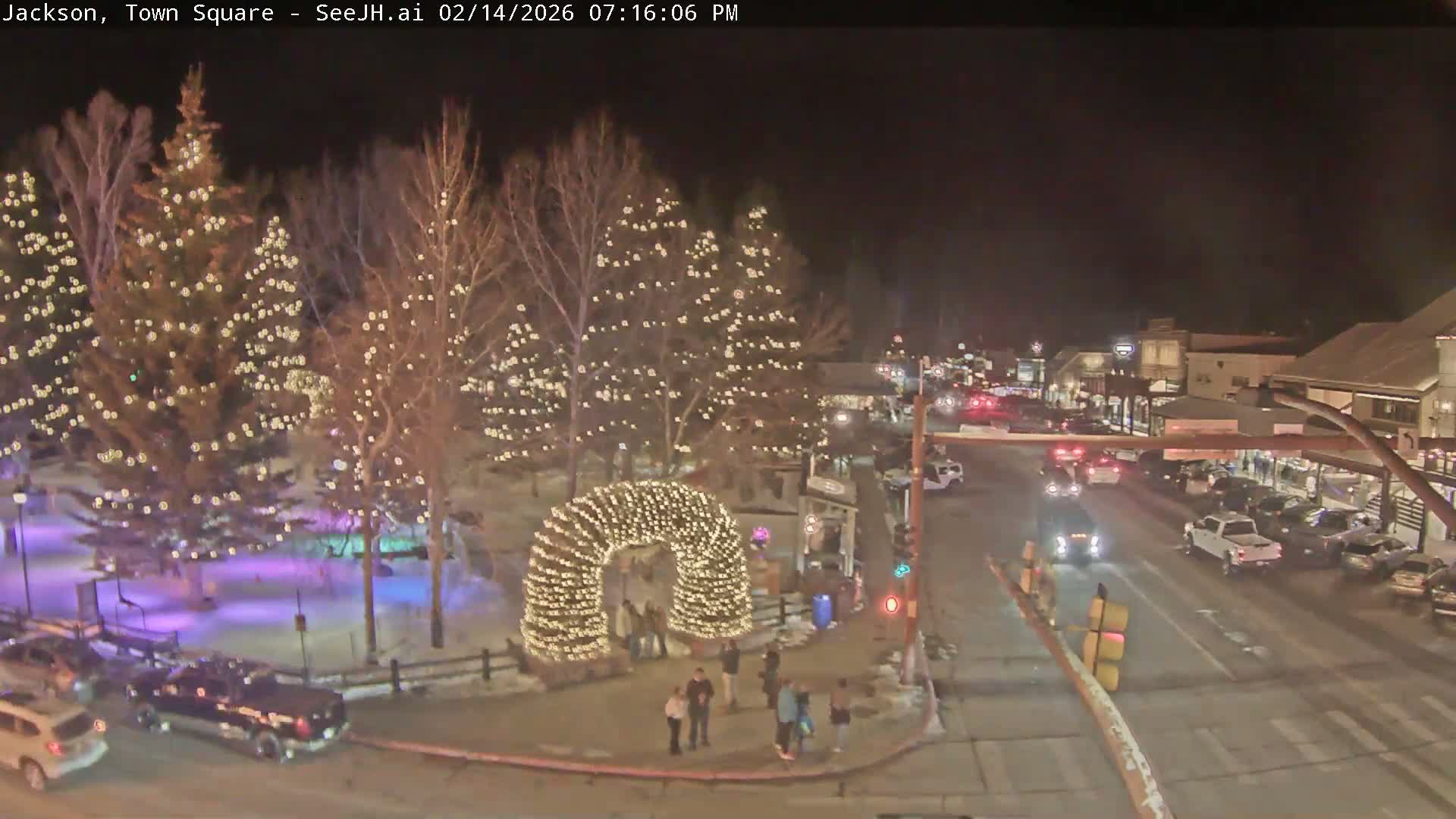 Jackson Hole, Jackson Town Junction Easy View Live Cam - Jackson, Teton, Wyoming, USA