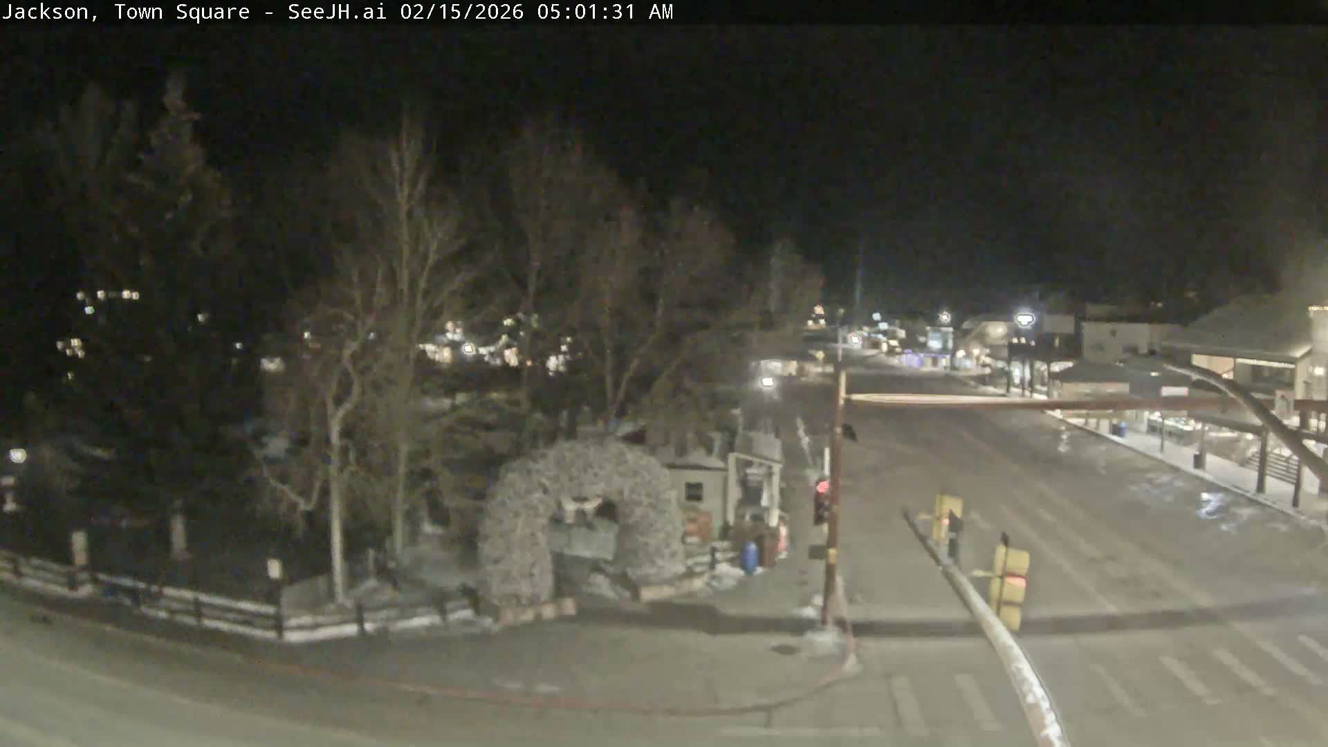 Jackson Hole, Jackson Town Junction Easy View Live Cam - Jackson, Teton, Wyoming, USA