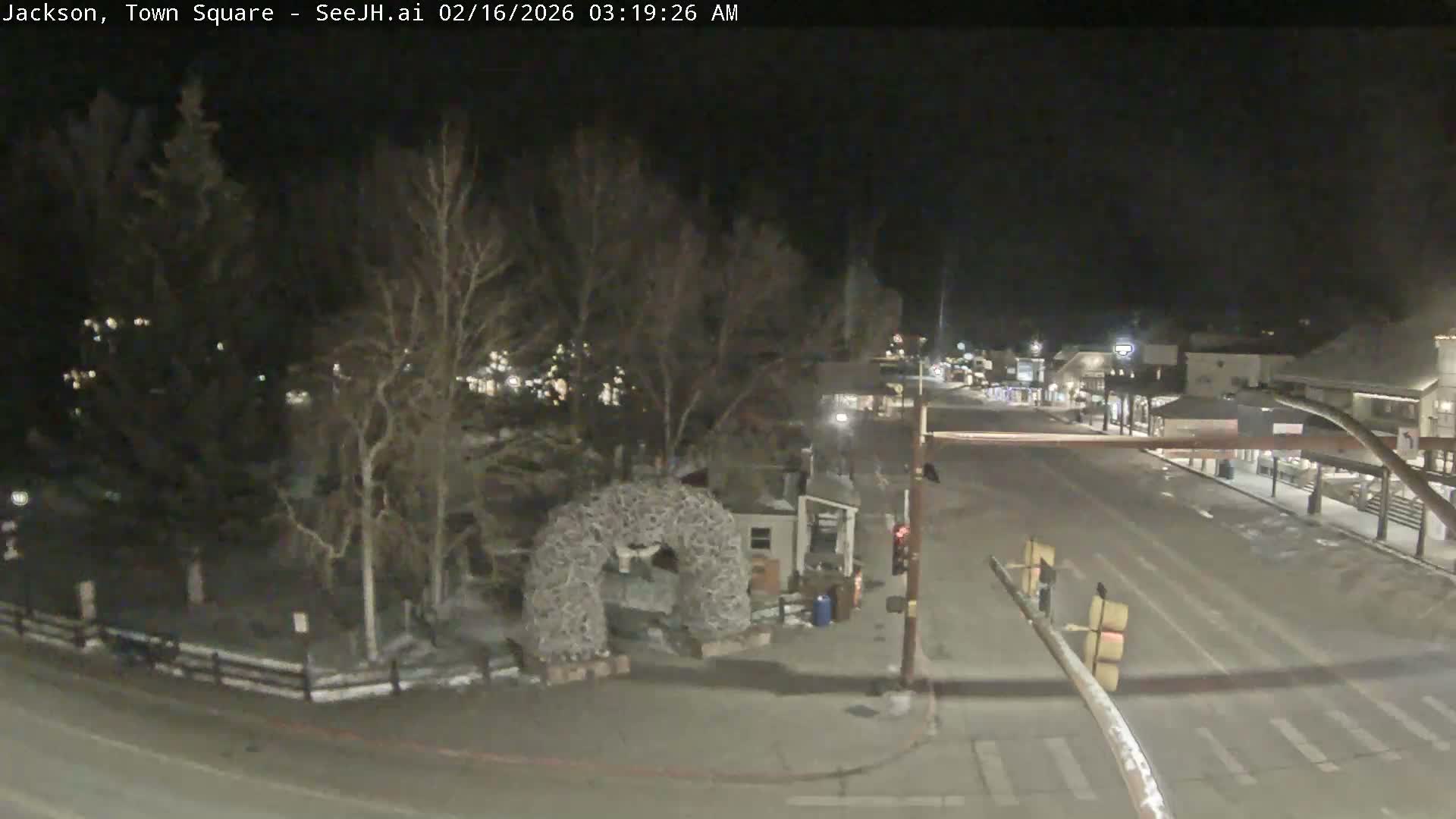 Jackson Hole, Jackson Town Junction Easy View Live Cam - Jackson, Teton, Wyoming, USA