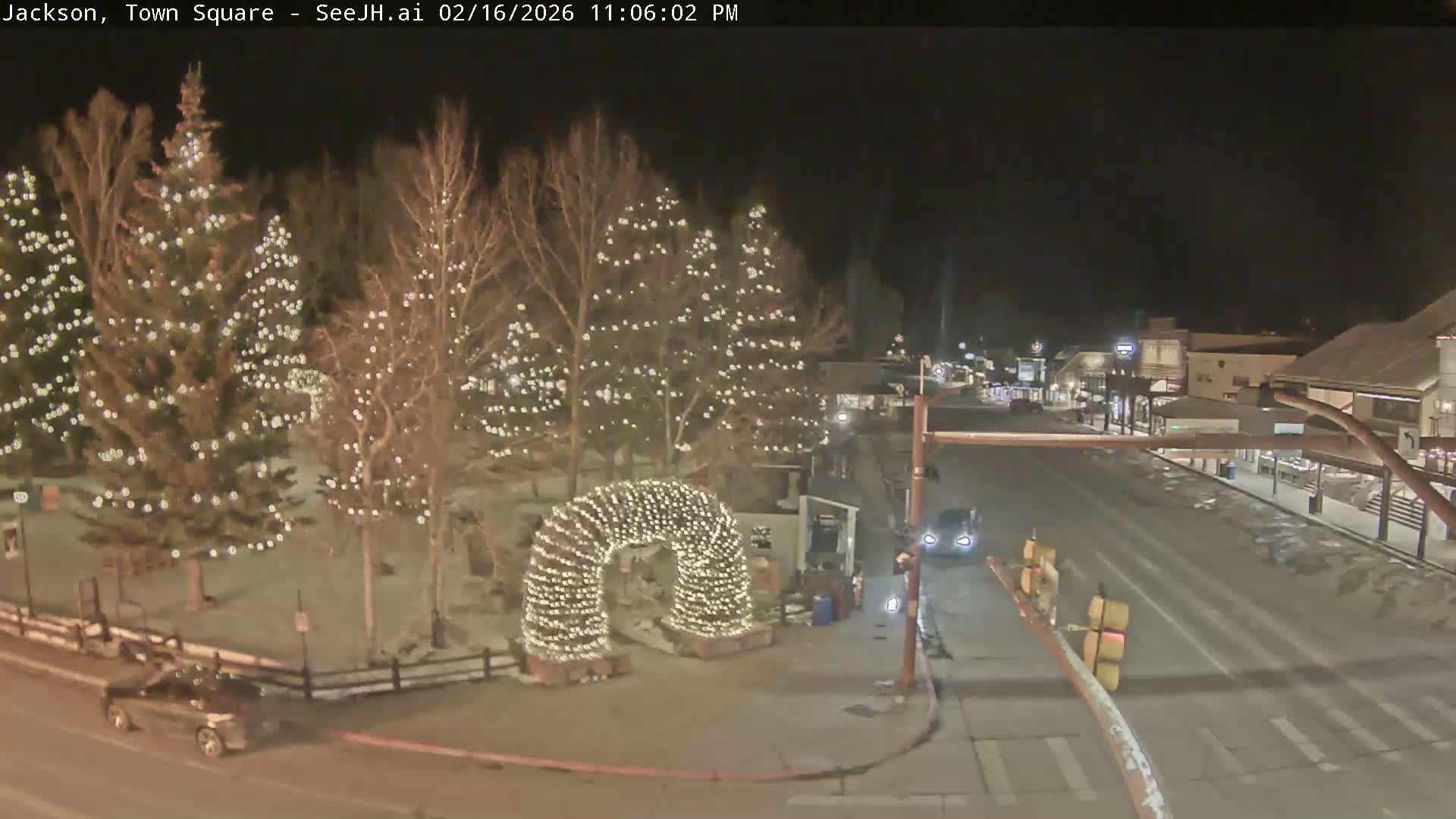 Jackson Hole, Jackson Town Junction Easy View Live Cam - Jackson, Teton, Wyoming, USA