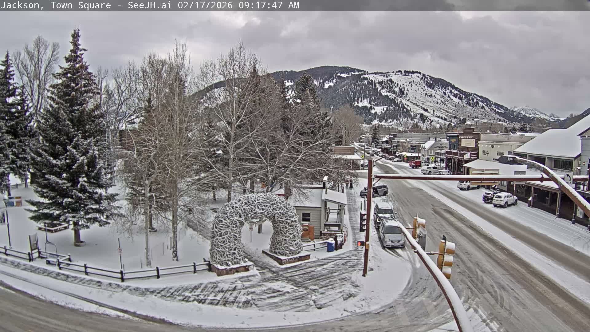 Jackson Hole, Jackson Town Junction Easy View Live Cam - Jackson, Teton, Wyoming, USA