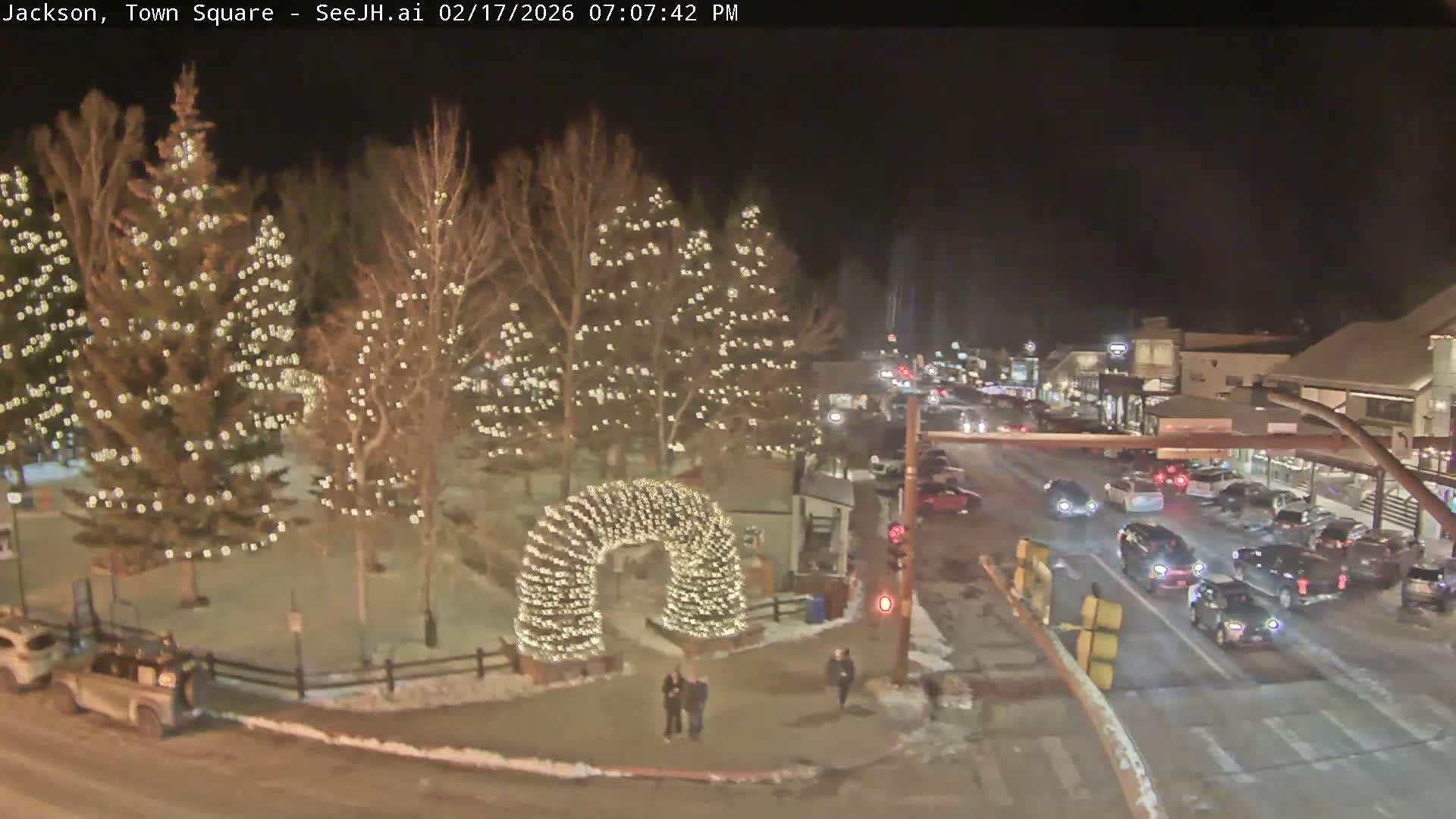 Jackson Hole, Jackson Town Junction Easy View Live Cam - Jackson, Teton, Wyoming, USA