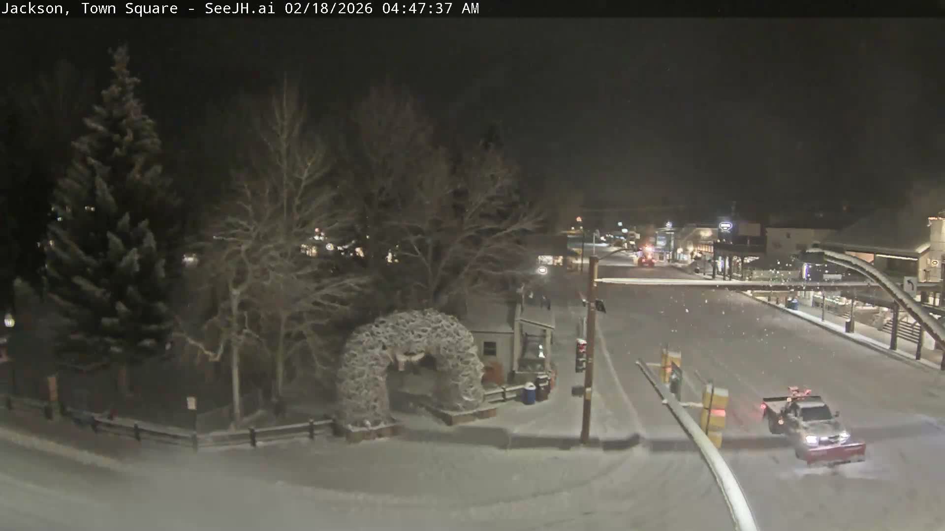 Jackson Hole, Jackson Town Junction Easy View Live Cam - Jackson, Teton, Wyoming, USA
