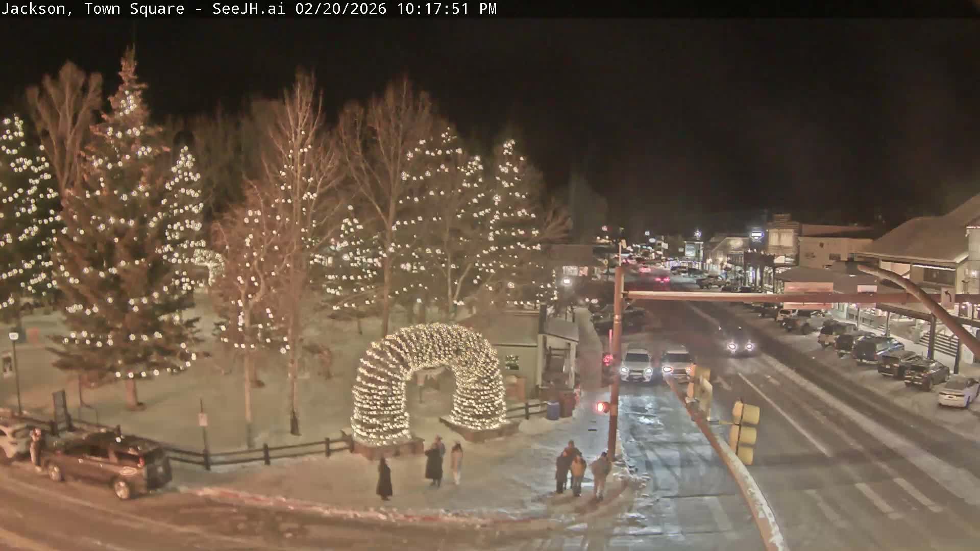 Jackson Hole, Jackson Town Junction Easy View Live Cam - Jackson, Teton, Wyoming, USA