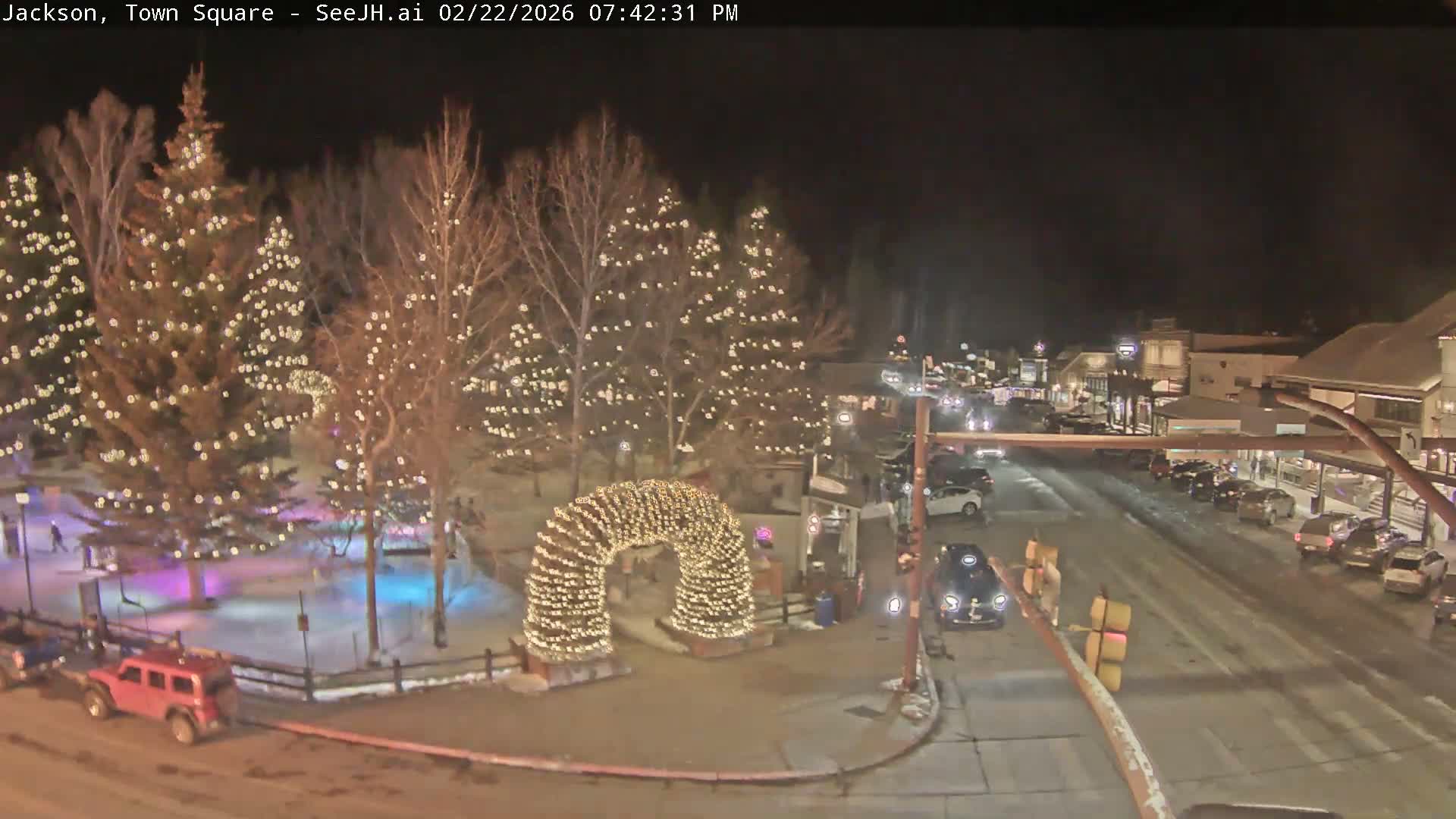 Jackson Hole, Jackson Town Junction Easy View Live Cam - Jackson, Teton, Wyoming, USA