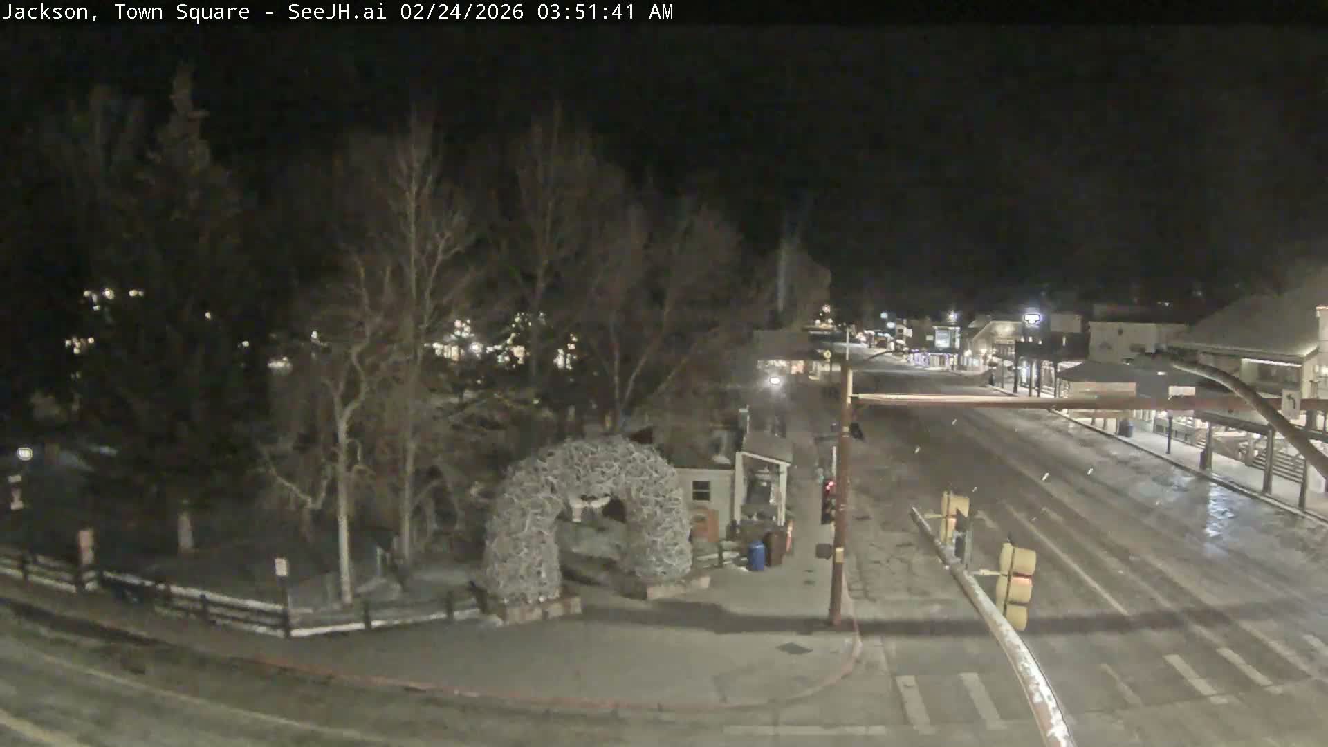 Jackson Hole, Jackson Town Junction Easy View Live Cam - Jackson, Teton, Wyoming, USA