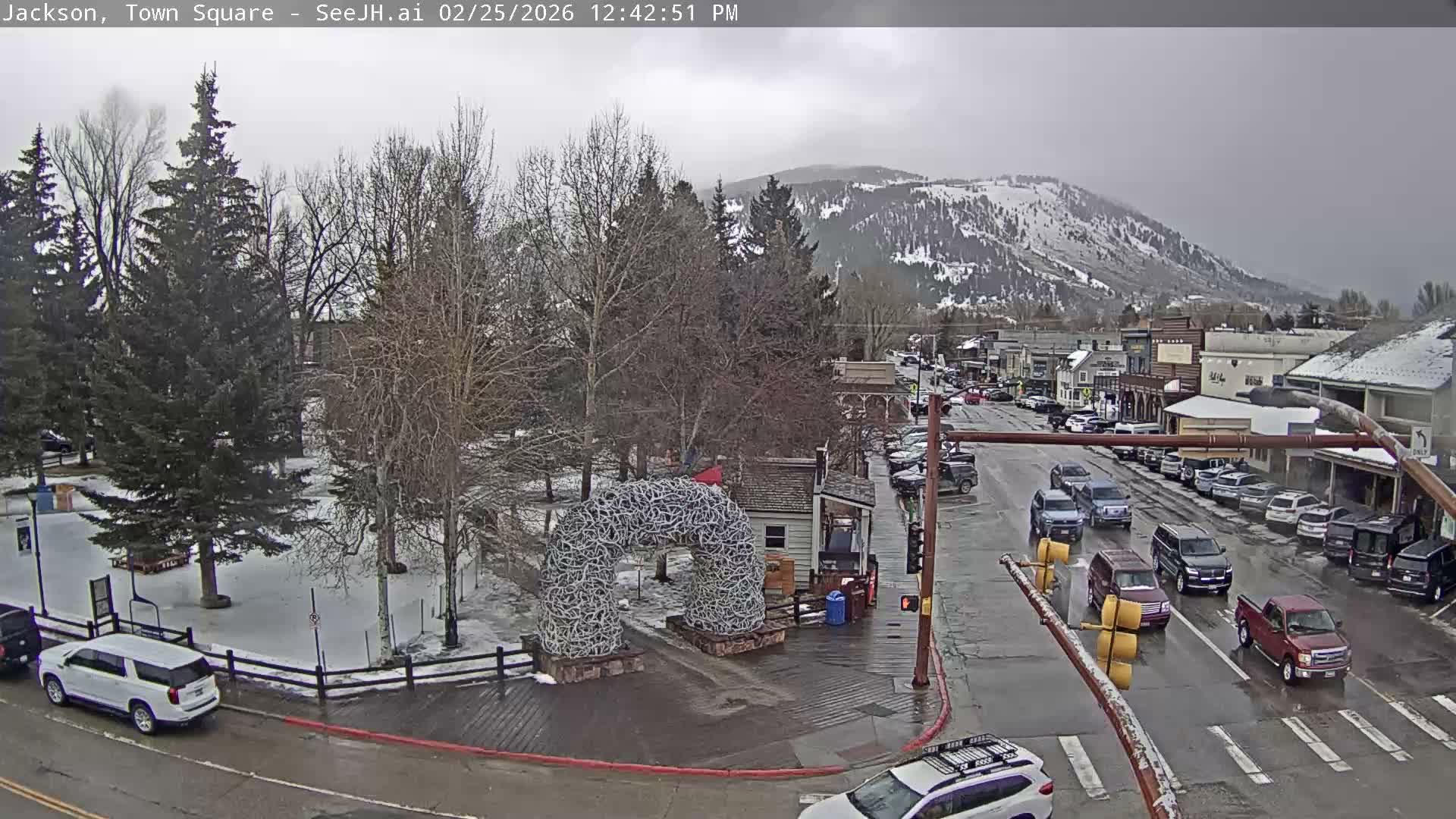 Jackson Hole, Jackson Town Junction Easy View Live Cam - Jackson, Teton, Wyoming, USA