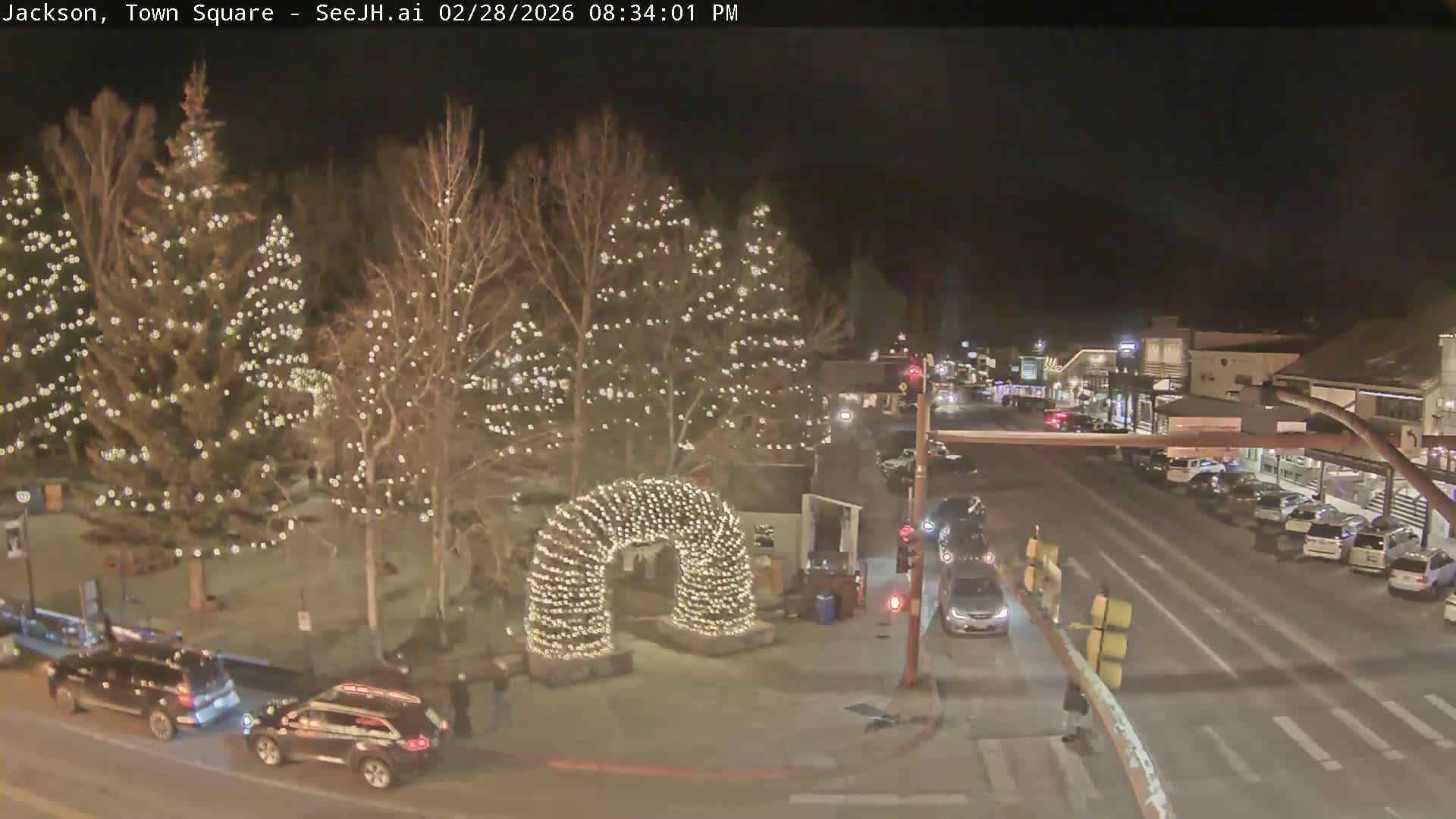 Jackson Hole, Jackson Town Junction Easy View Live Cam - Jackson, Teton, Wyoming, USA