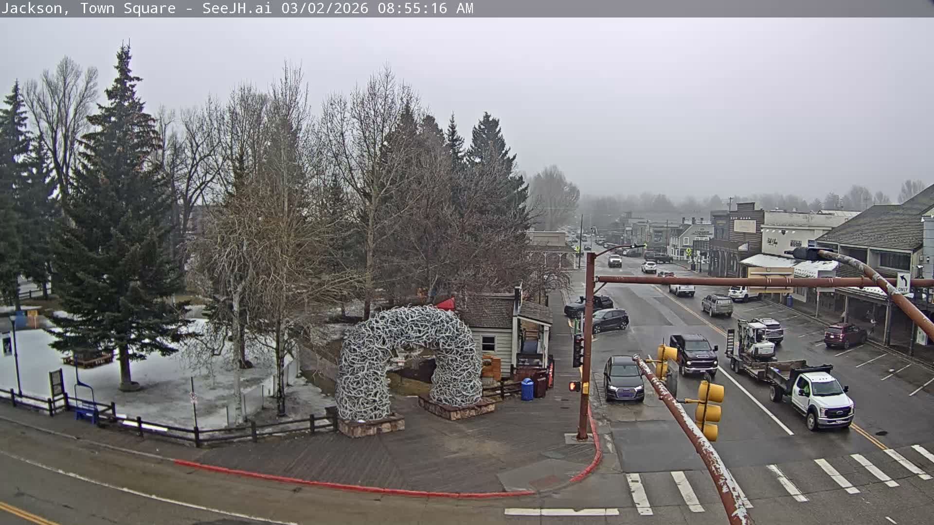 Jackson Hole, Jackson Town Junction Easy View Live Cam - Jackson, Teton, Wyoming, USA