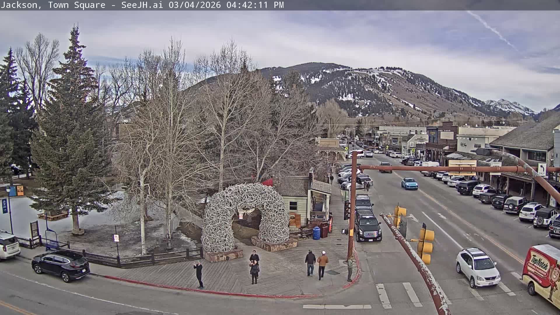Jackson Hole, Jackson Town Junction Easy View Live Cam - Jackson, Teton, Wyoming, USA