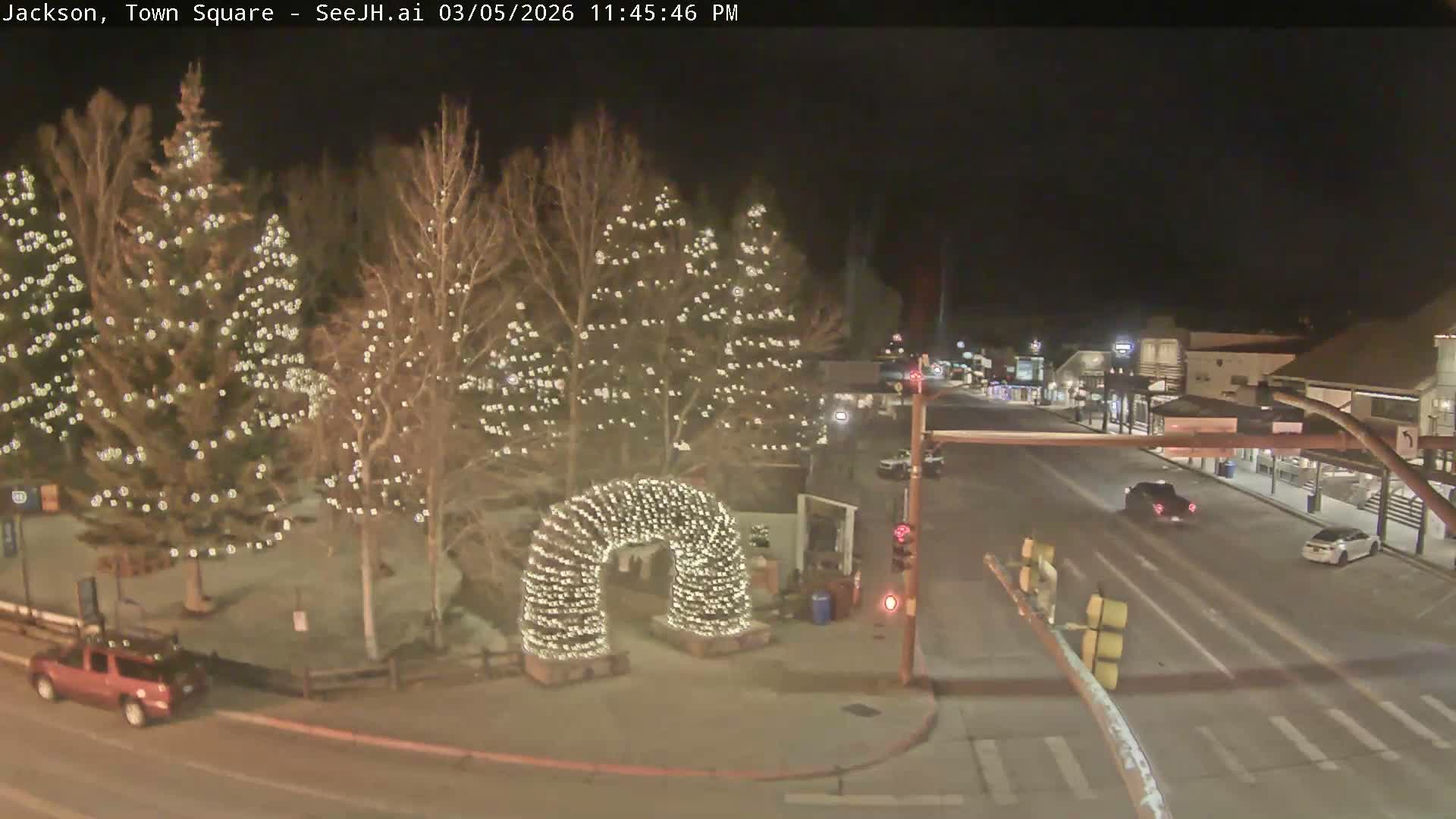 Jackson Hole, Jackson Town Junction Easy View Live Cam - Jackson, Teton, Wyoming, USA