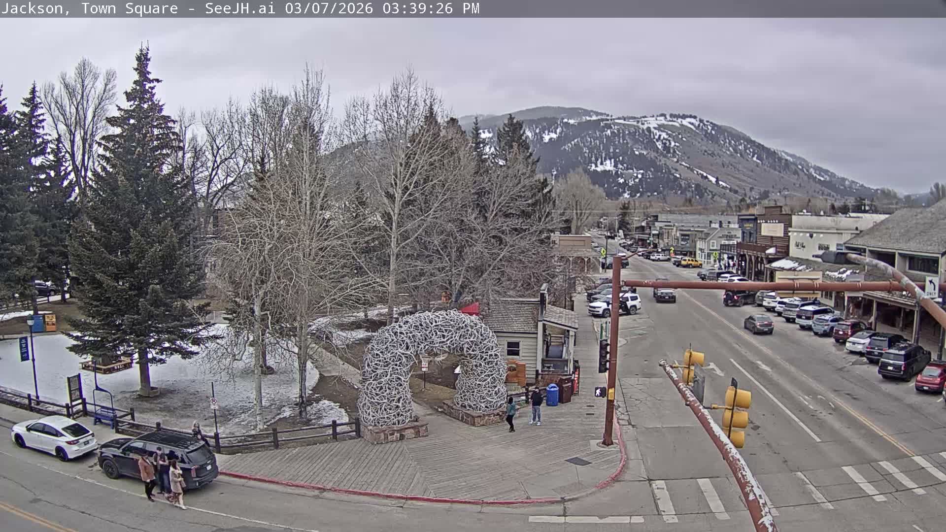 Jackson Hole, Jackson Town Junction Easy View Live Cam - Jackson, Teton, Wyoming, USA